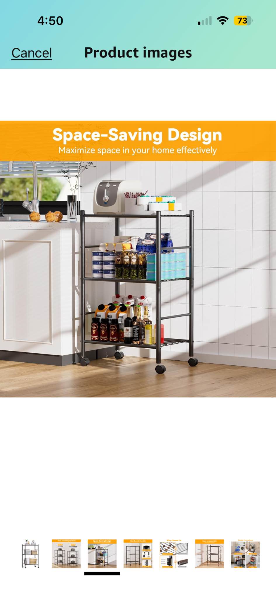 New in box - 3 Tier Shelf Organizer Rack, Metal Shelving Unit with ...