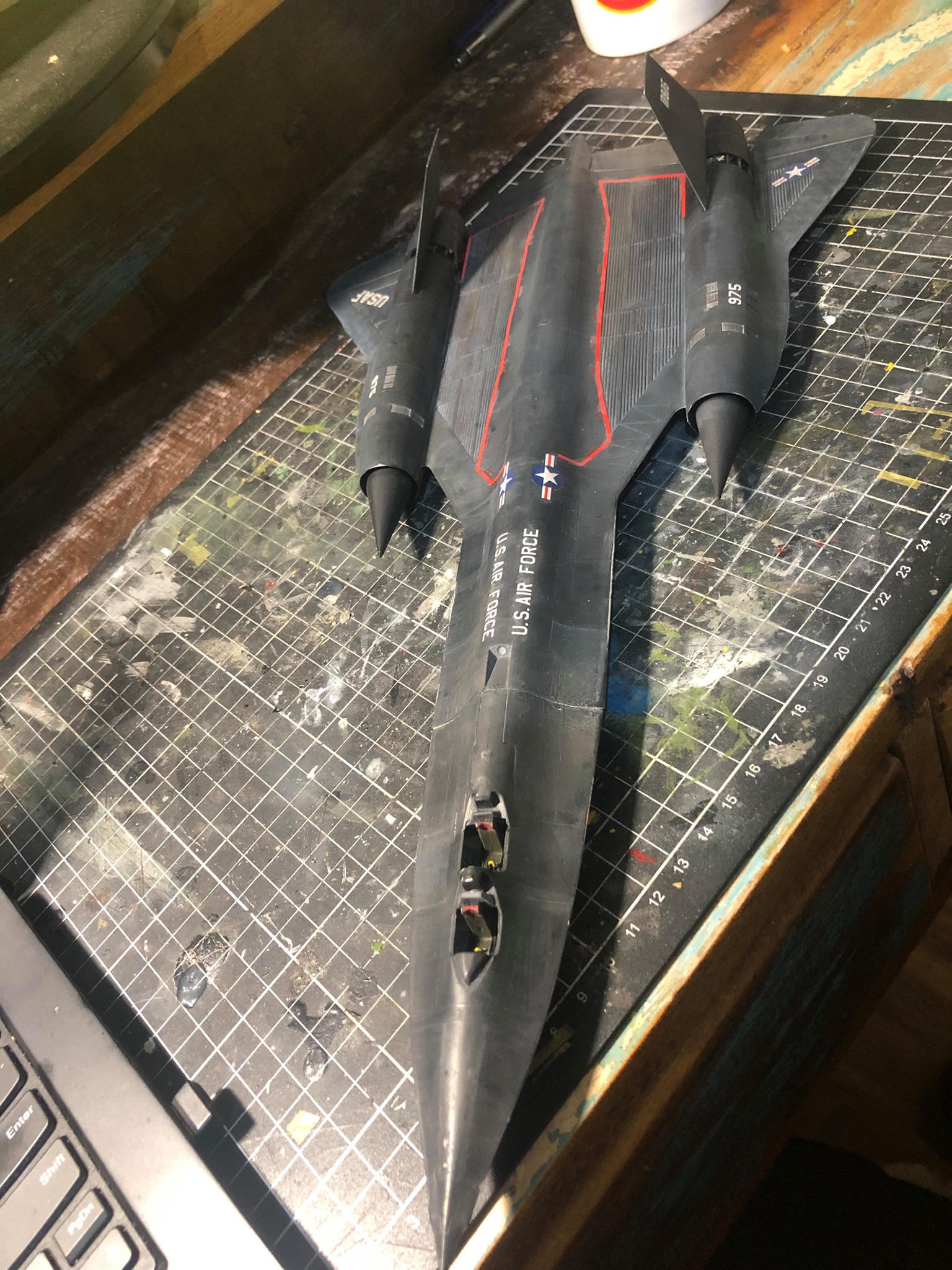 First pics with the two airplanes 1-72 Italeri SR-75