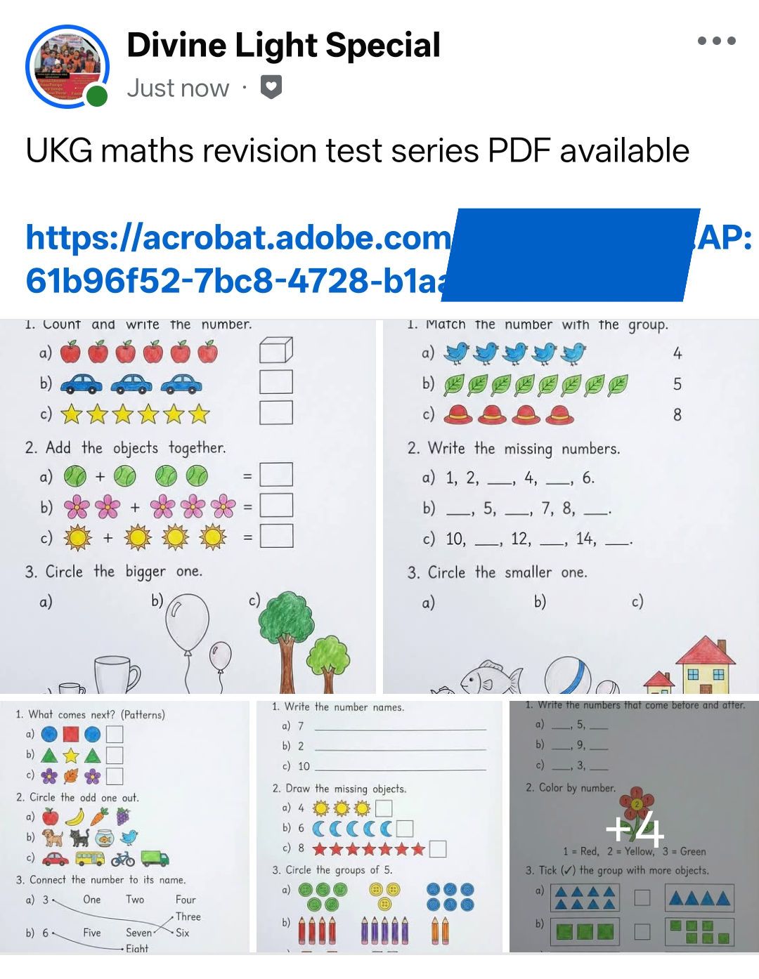 Mental Maths worksheets... - Divine Light Special | Facebook