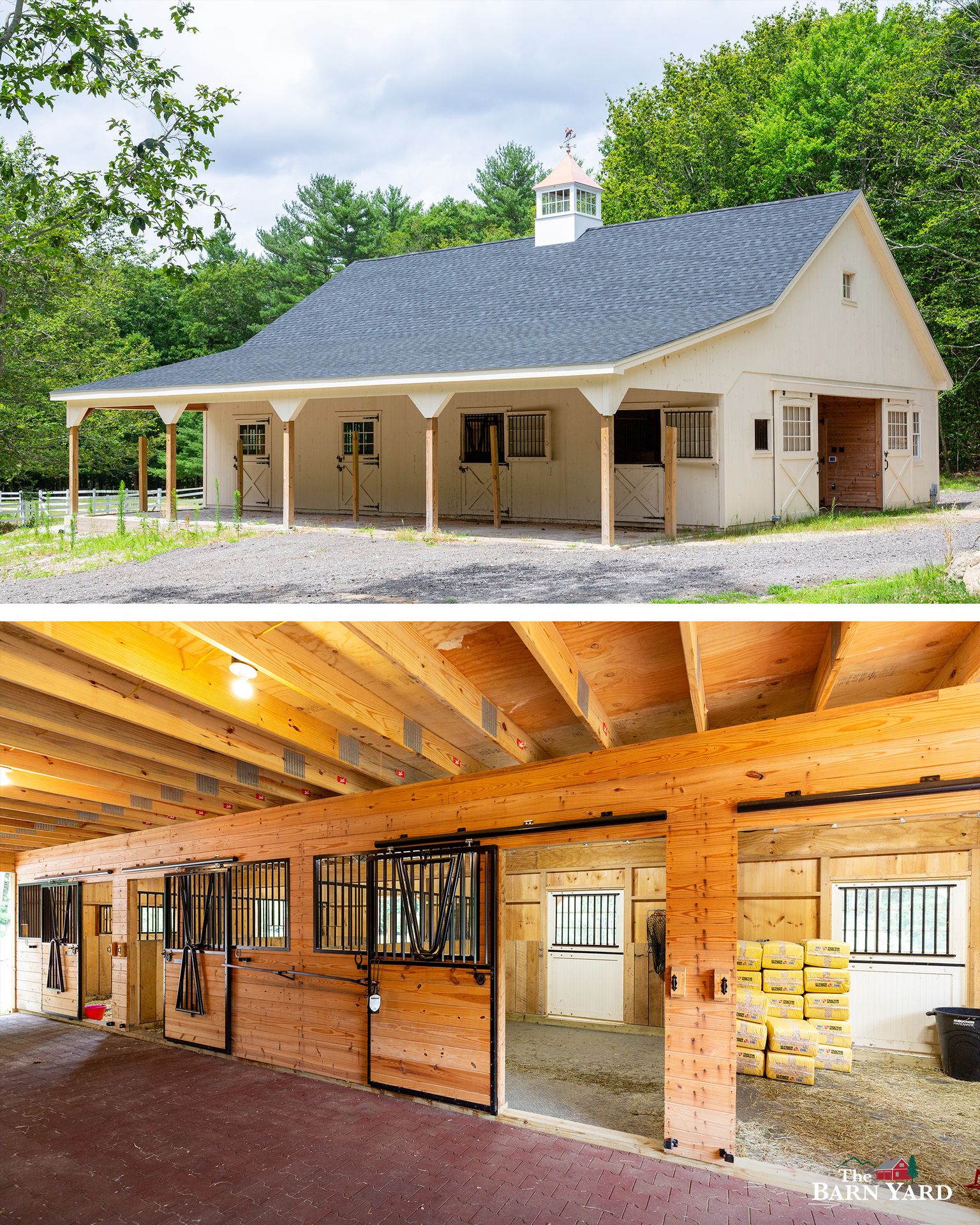 The Barn Yard - Timber frame accents are a great way to add extra ...