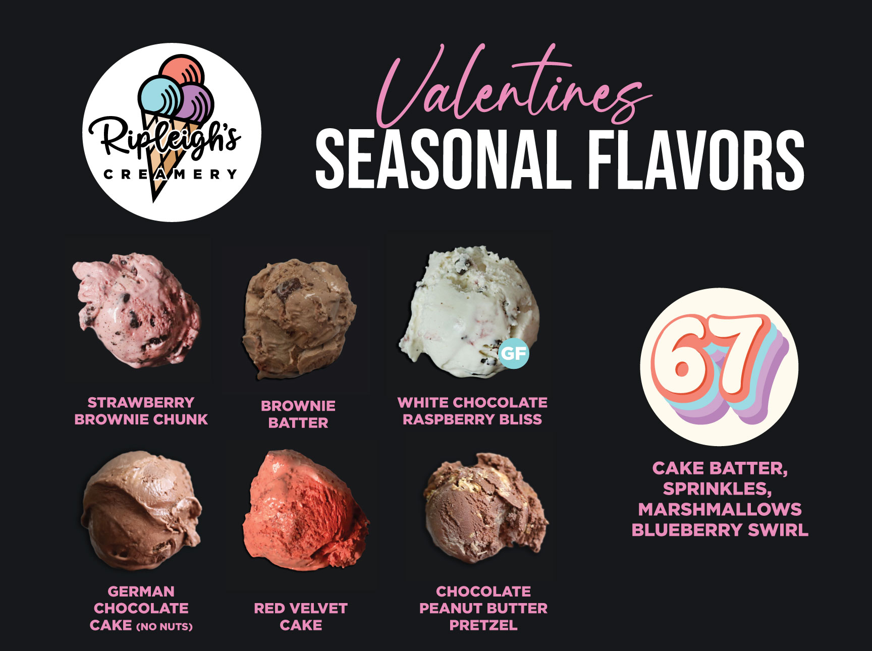 💕 LOVE IS OFFICIALLY ON THE MENU 💕... - Ripleigh's Creamery | Facebook