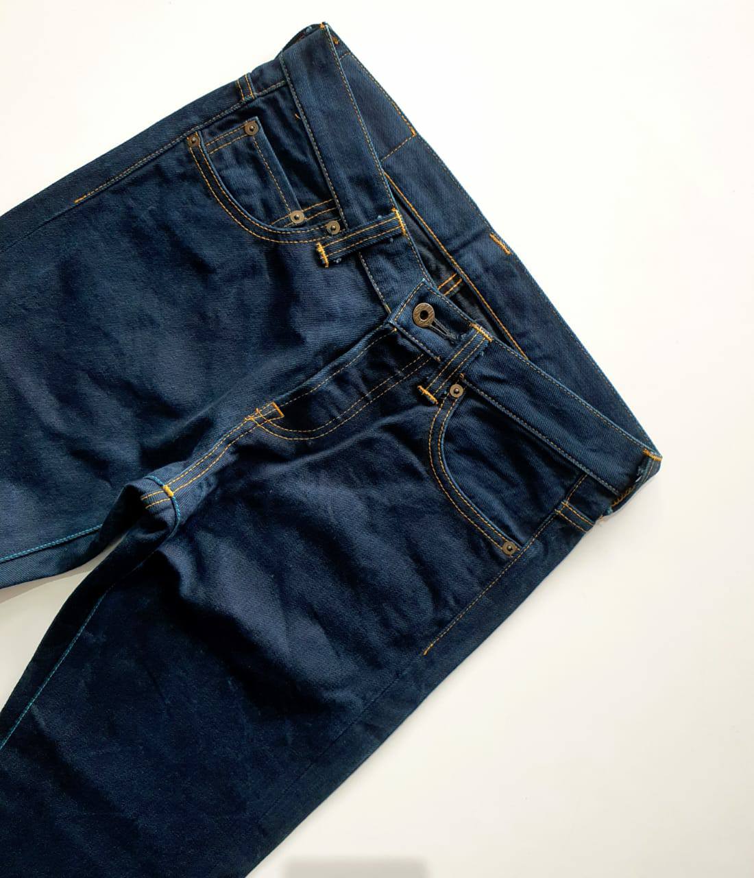 00s memhim 謡わ coated denim japanese label