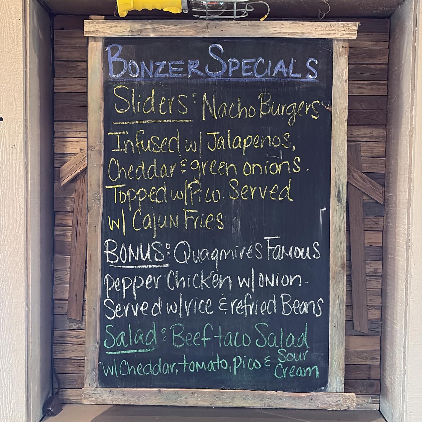 Bonzer Shack - Happy Wednesday. Papagayo/Quags Cheese and... | Facebook