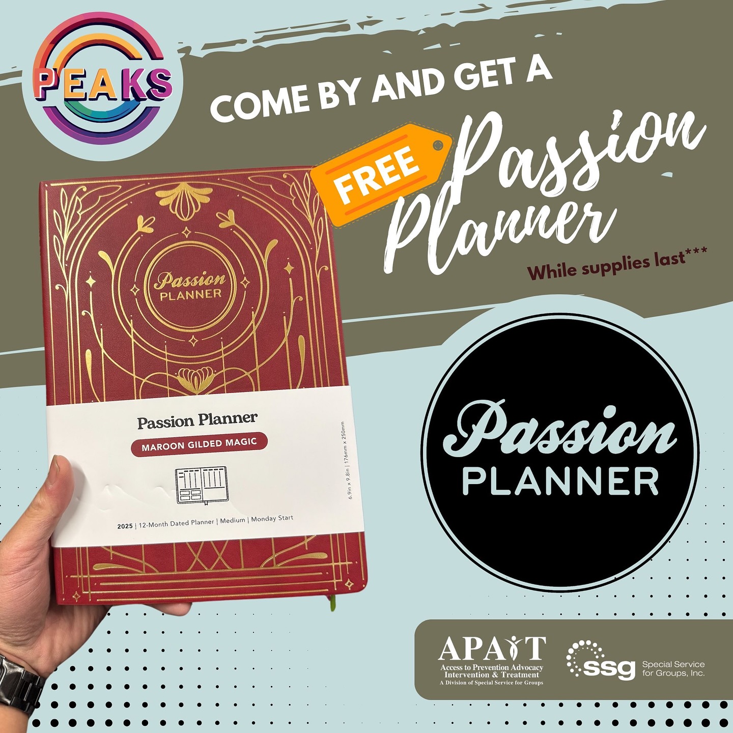 APAIT - The PEAKS program is distributing 2025 Passion... | Facebook