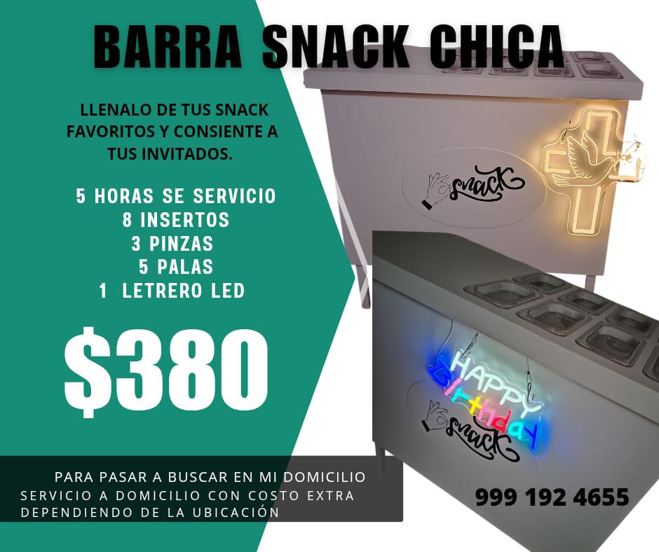 Dulces - Barra de snacks + luz led 🥳 Ideal para tu evento y con tus ...
