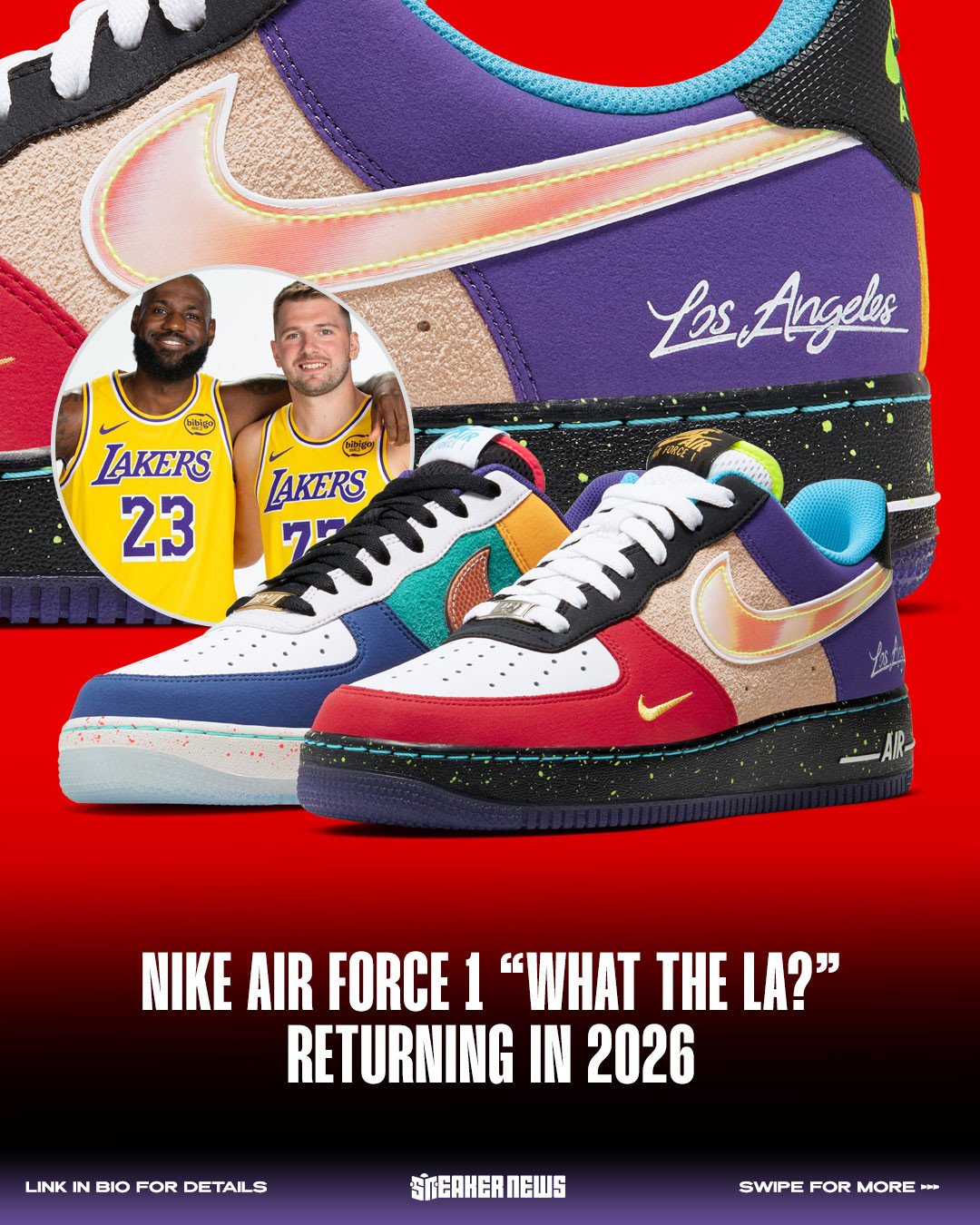 Nike Air Force 1 LAロゴ付スニーカー　LA限定　ロサンゼルス The Nike Air Force 1 Low 