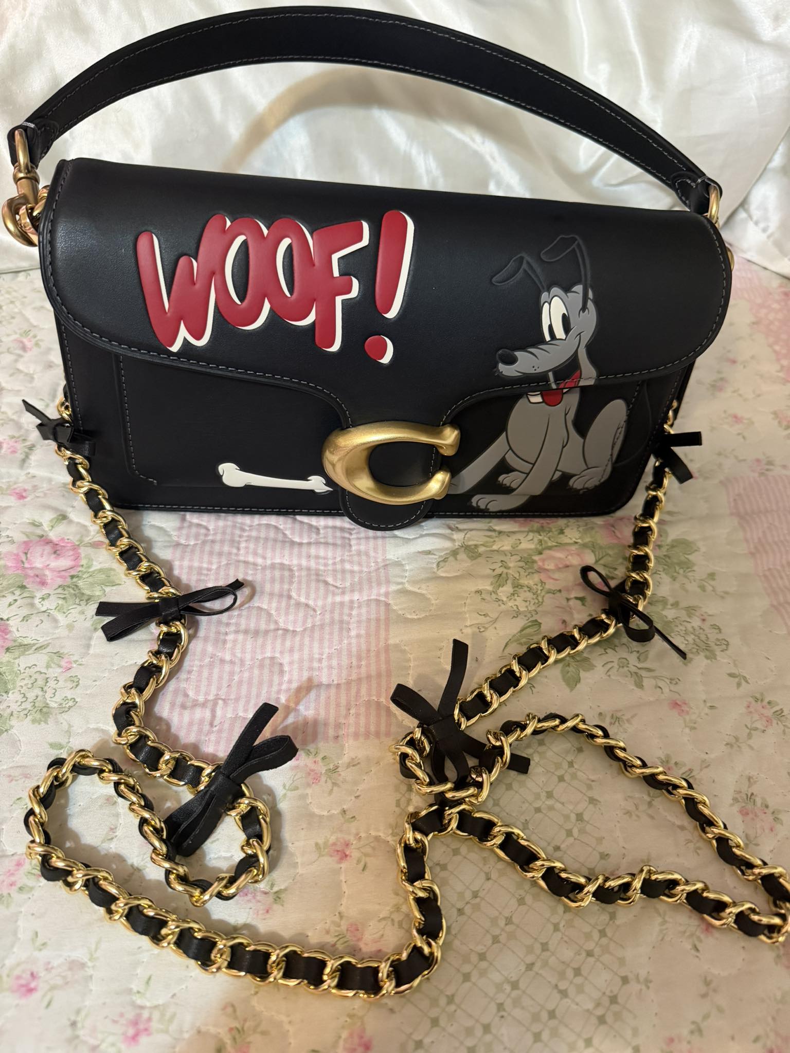 The NEW Bow Crescent Shoulder Bag in Black 😍