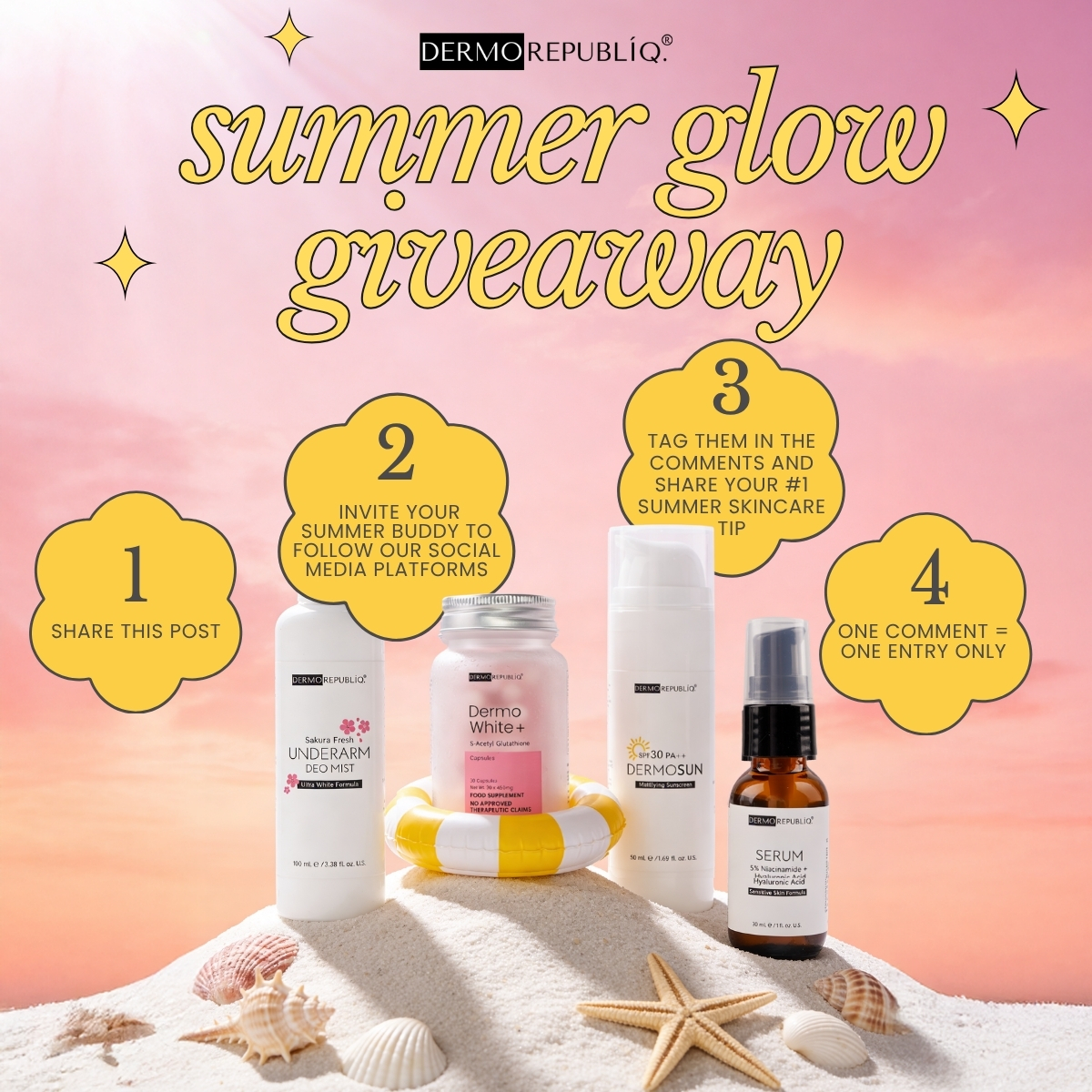 Win The Glow Line Skincare Set from CP Herbal at Mall of Cyprus