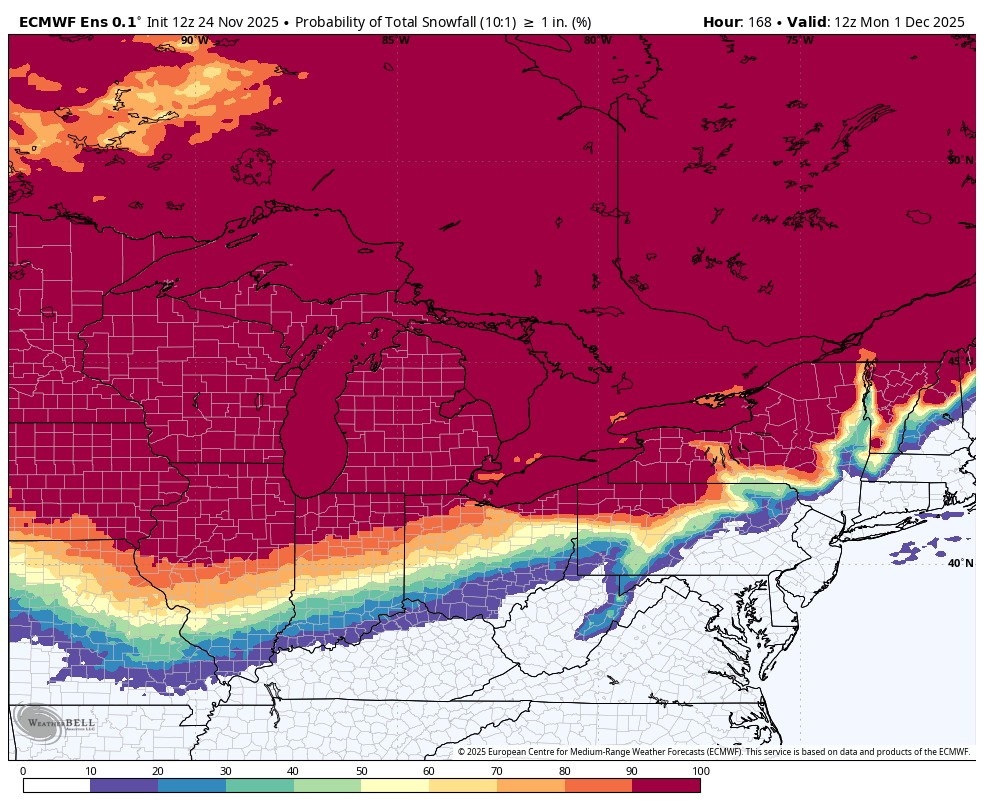 Eric - THANKSGIVING WEEKEND SNOW POTENTIAL INCREASING- One of our more ...