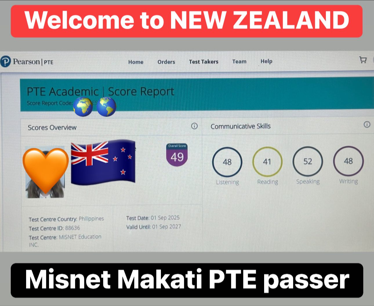 9.0 - Misnet Makati PTE passer who is on her way to NEW ZEALAND ...