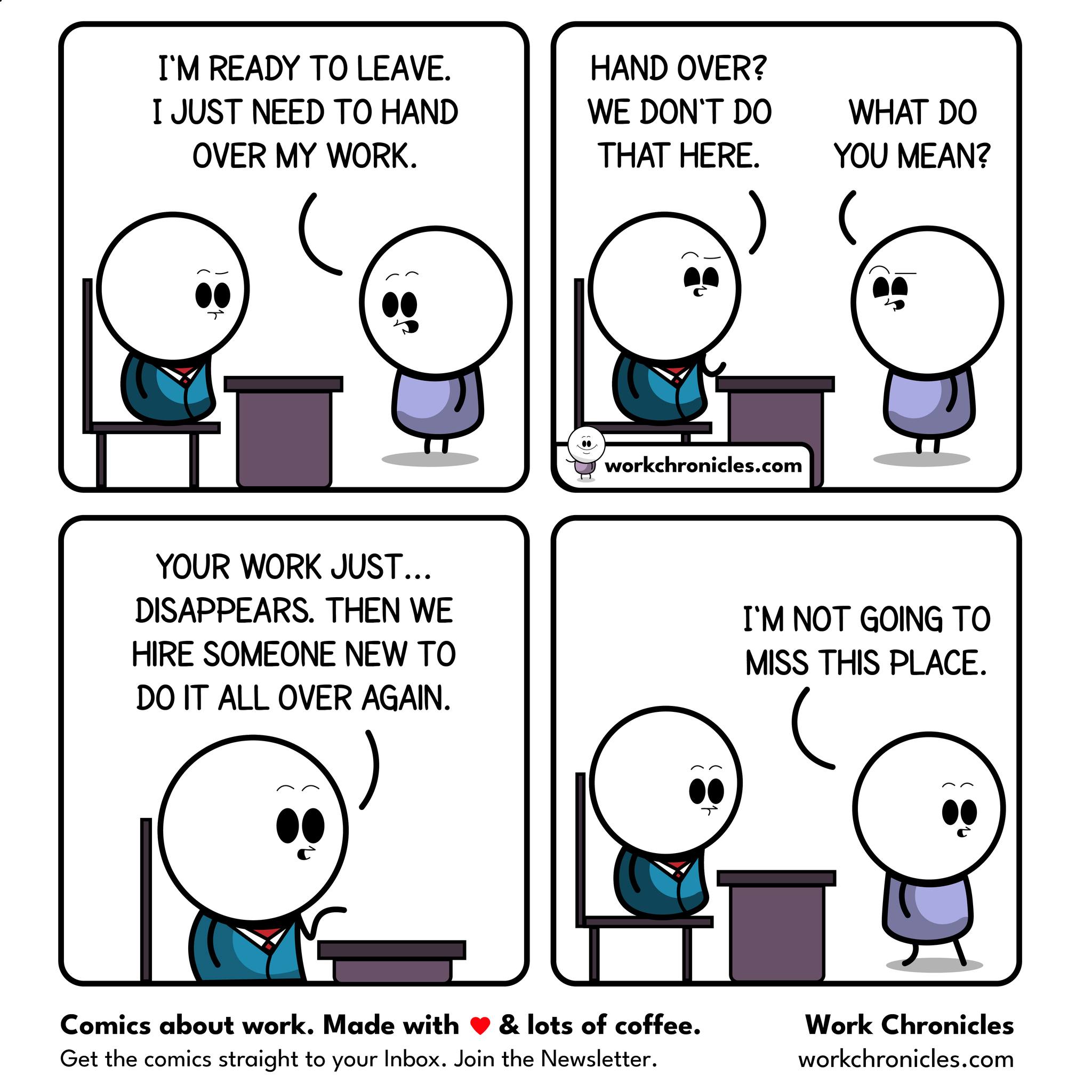 Work - (comic) Handover? We Don't Do That. | Facebook
