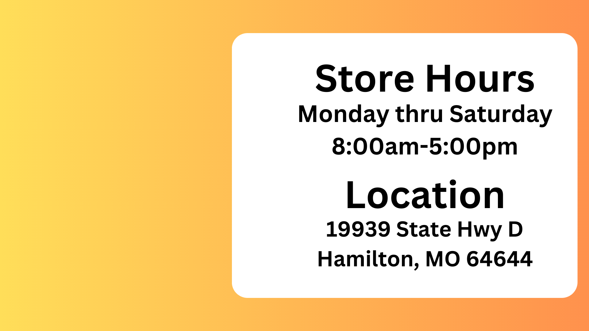 Country Discount Store | Hamilton MO