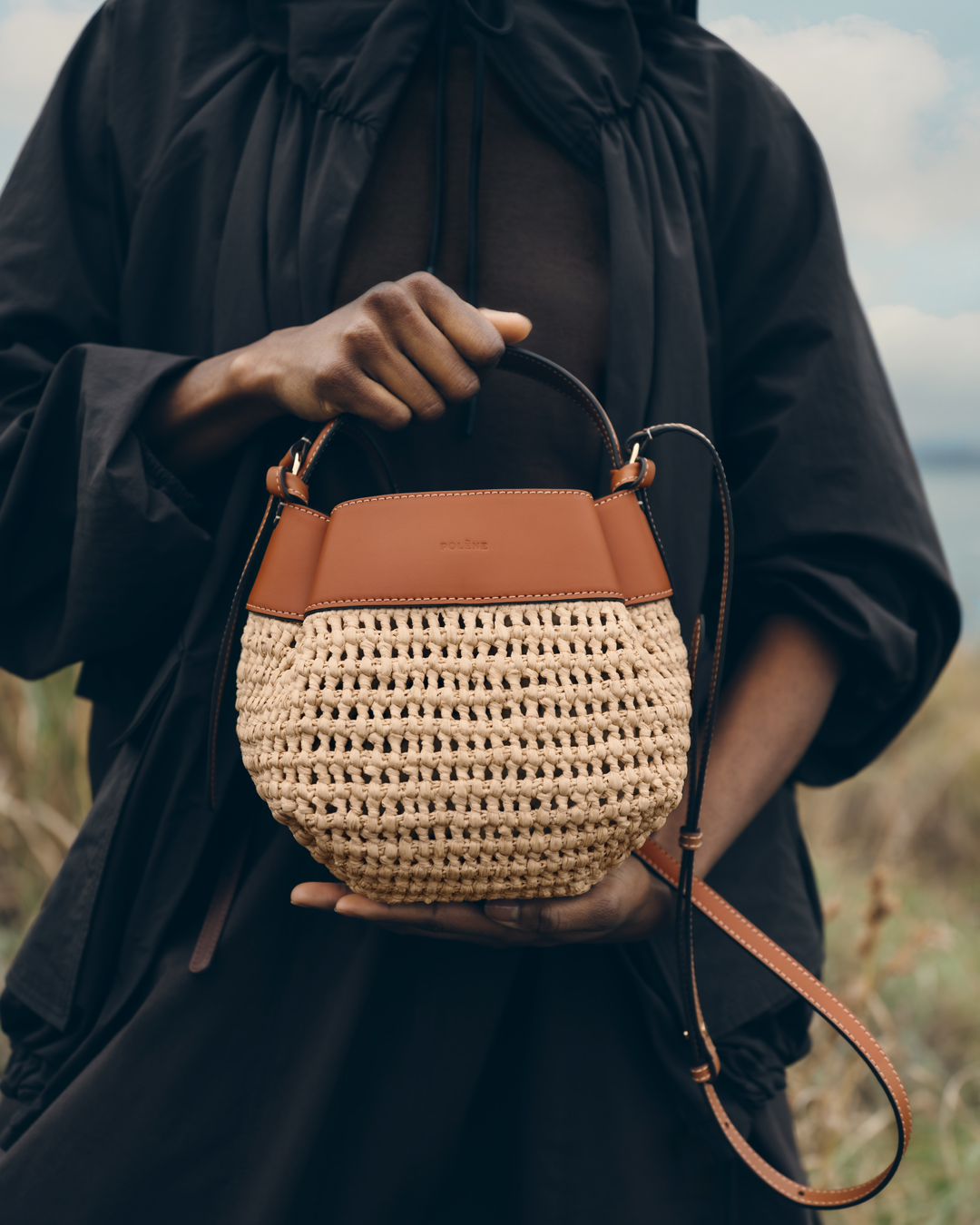 Polène introduces its Raffia Edition in three shades, Cognac