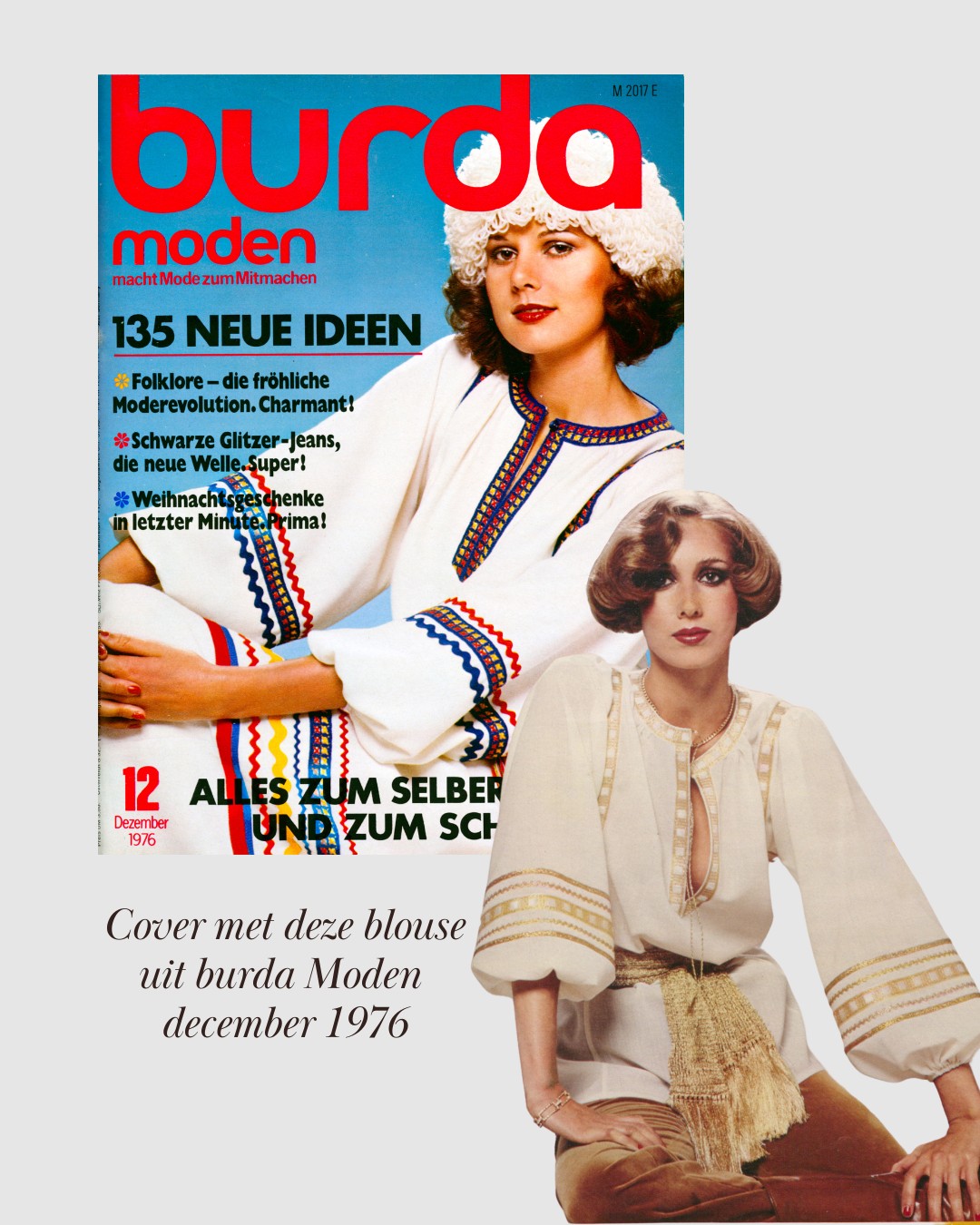 Magazine Burda Moden Folklore Combinaison Et Jeans - N°01 De 1976, Occasion, Origine Allemagne