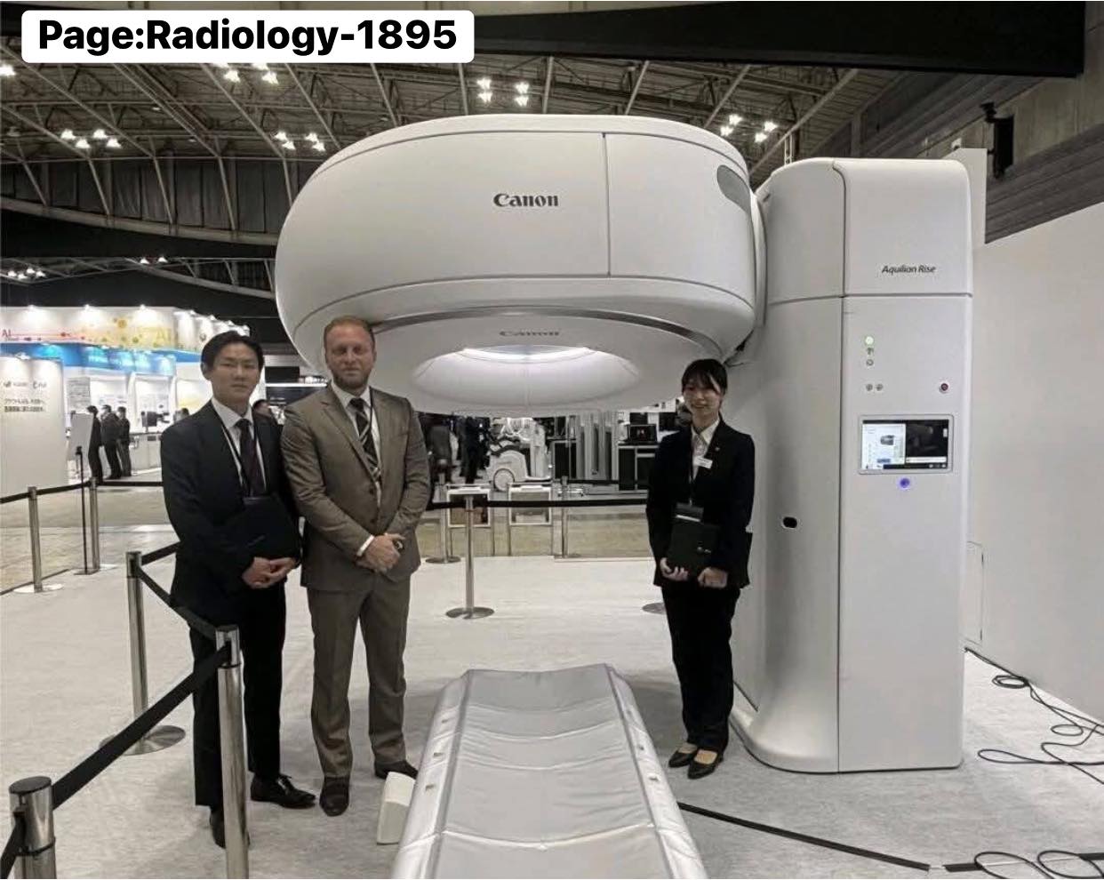 Radiology - First standing CT scan from aquilion rise 😮 | Facebook