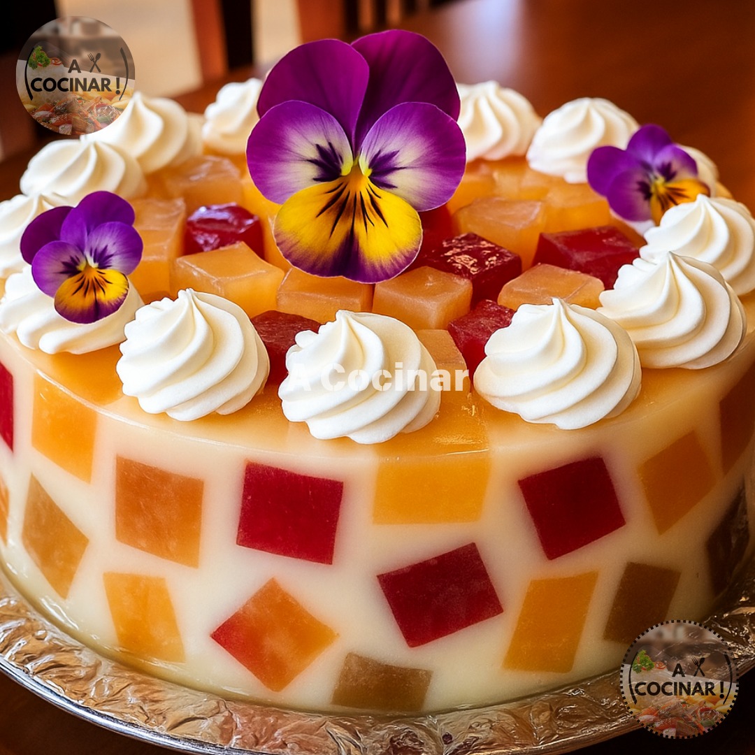 A Cocinar - 🍮 Gelatina Mosaico de Sabores Tropicales 🌈 Ingredientes 🍓 1 ...