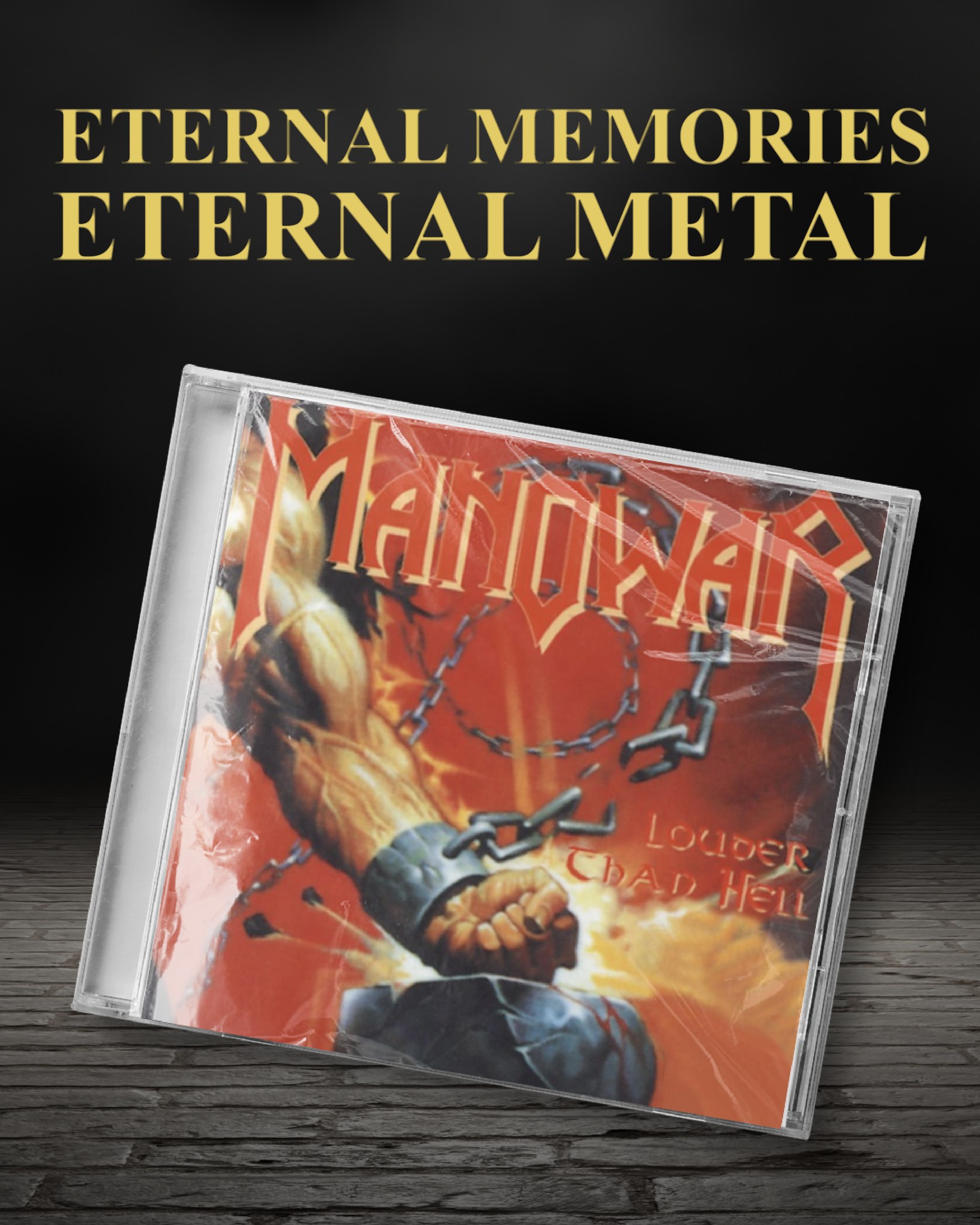 louder than hell 90s manowar ls cotton world (euro) 24x27 dm to 