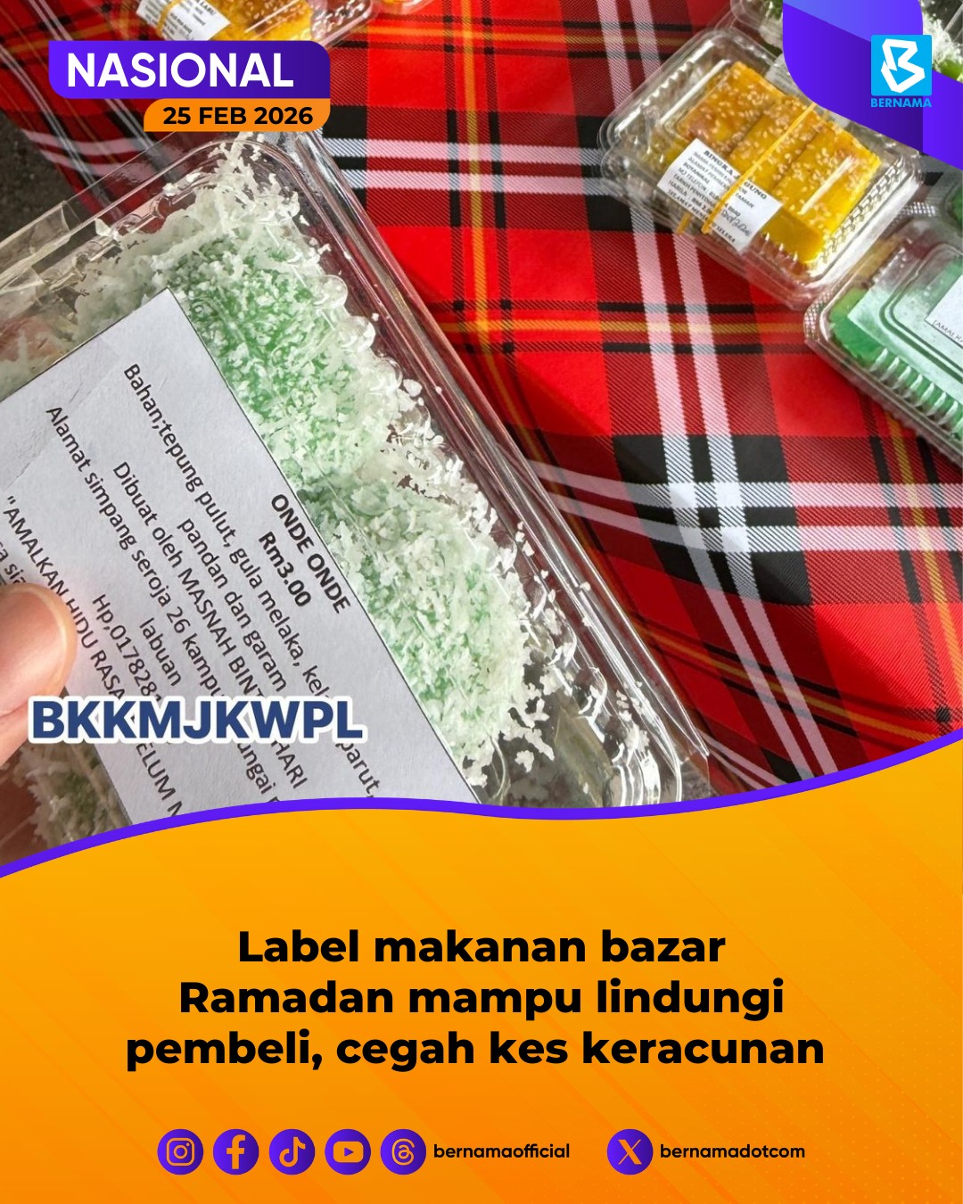 BERNAMA - Amalan meletakkan label tertera perincian seperti bahan ...