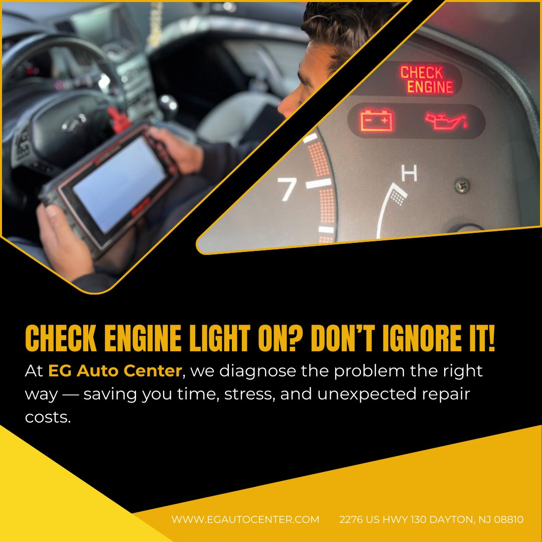 EG - 🚨 Check Engine Light On? Don’t Ignore It! At EG Auto Center, we ...