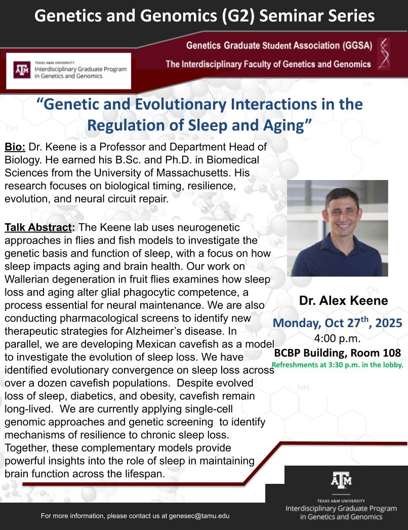Texas A&M Genetics and... - Texas A&M Genetics and Genomics