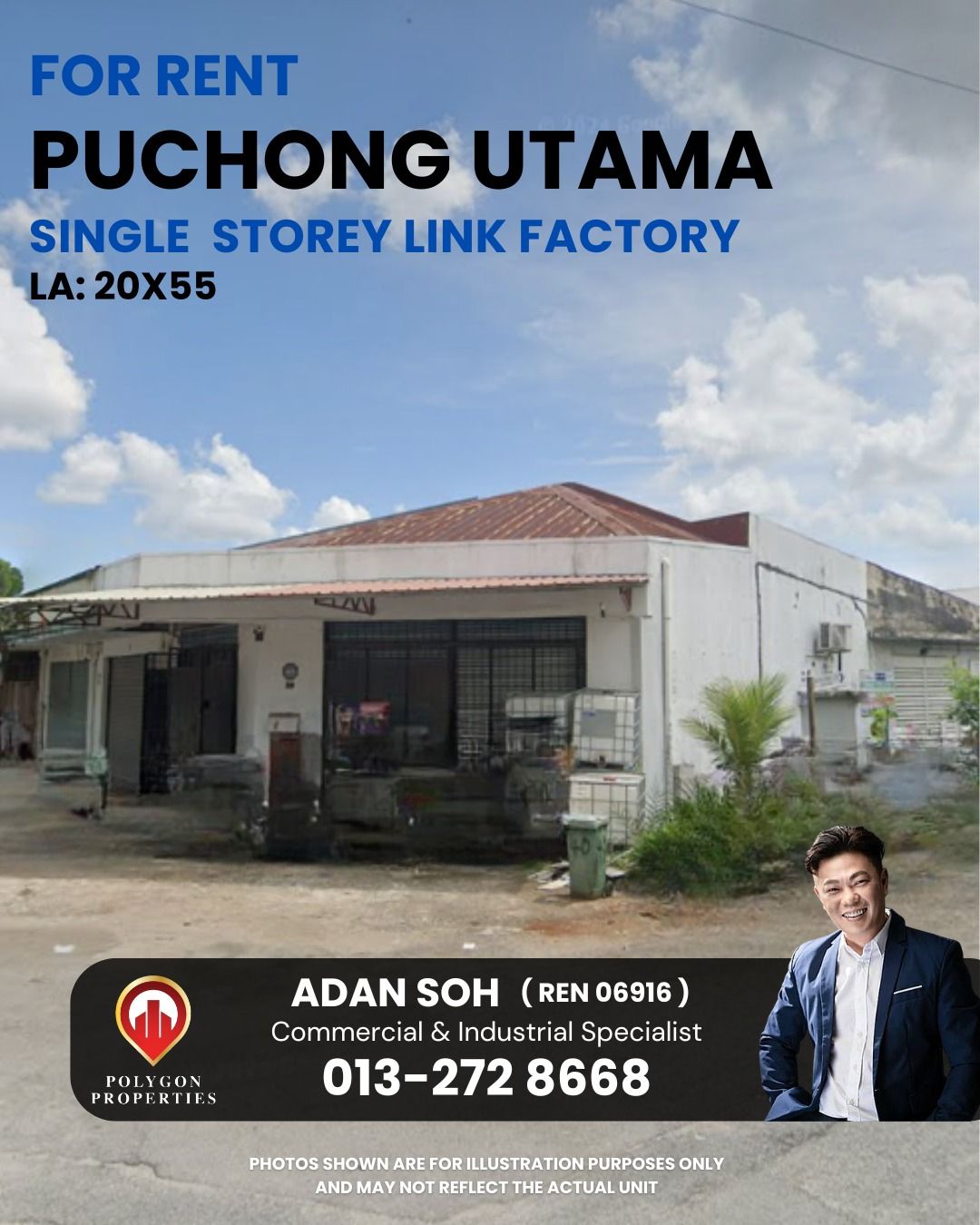 Hot Sale - 🏭 For Rent Puchong Utama Single Storey Link... | Facebook