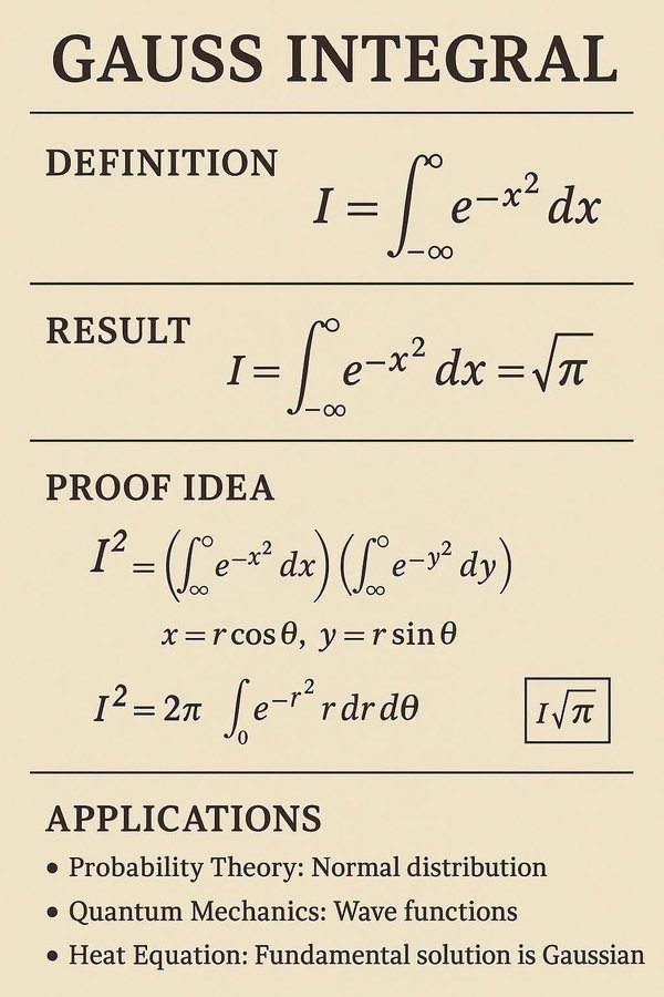 Physics - Gauss Integral. | Facebook