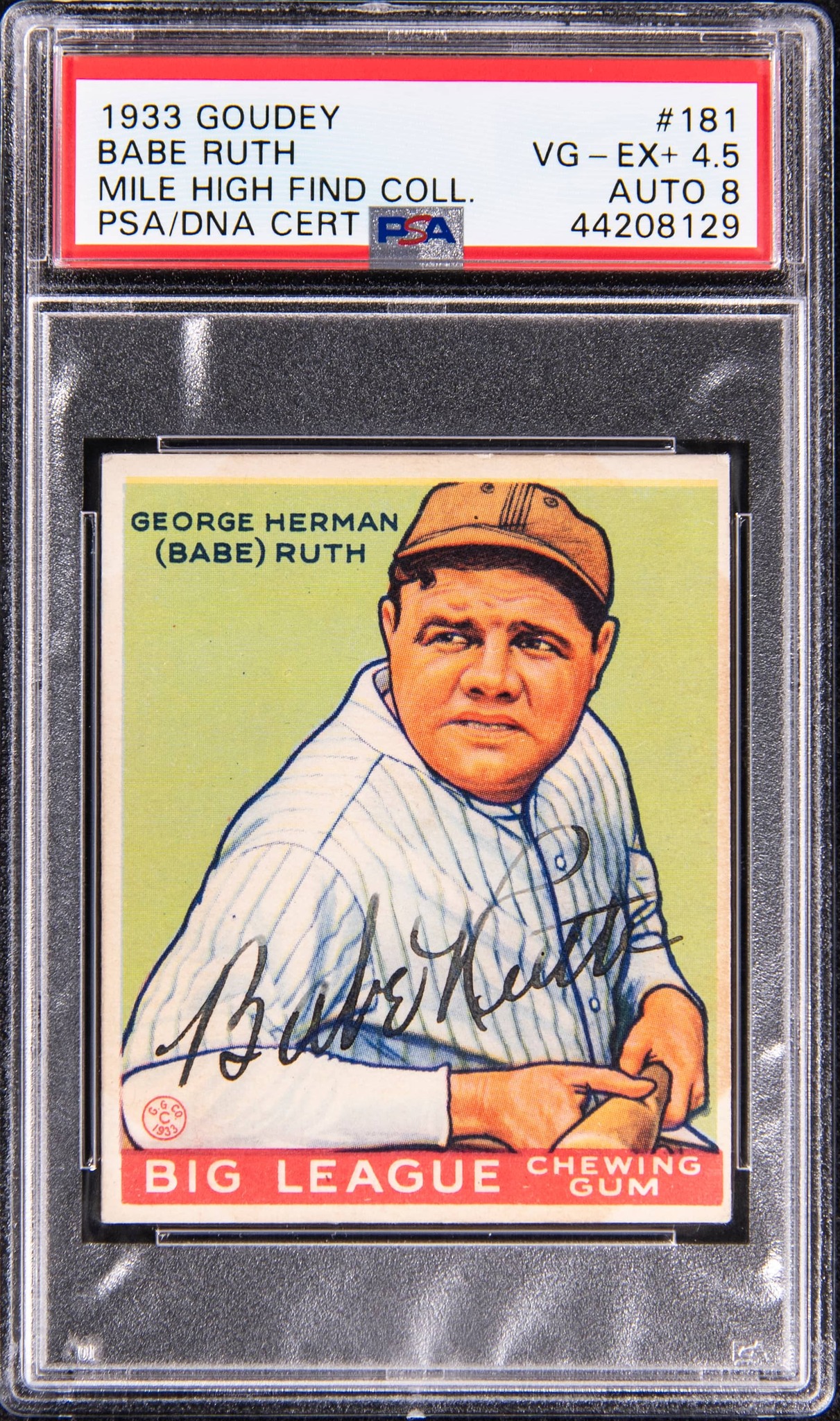 babe ruth limited edition baseball card Metallic Impressions Babe Ruth Topps Limited Edition