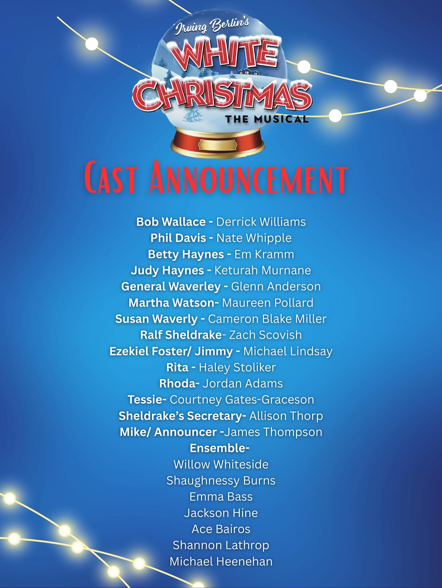 We are thrilled to announce our... - Niantic Bay Playhouse | Facebook