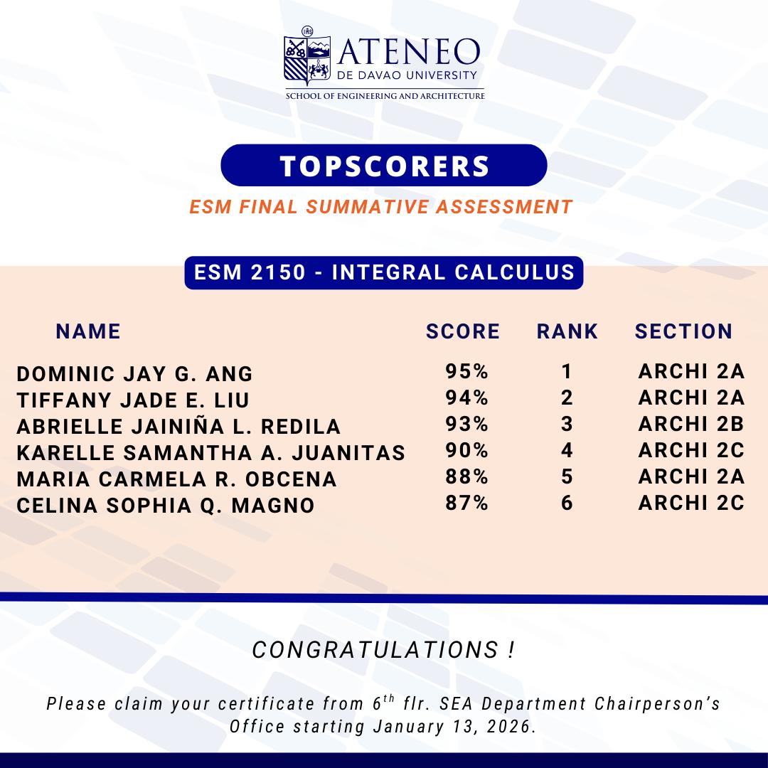 Ateneo de Davao University - School of Engineering and Architecture ...