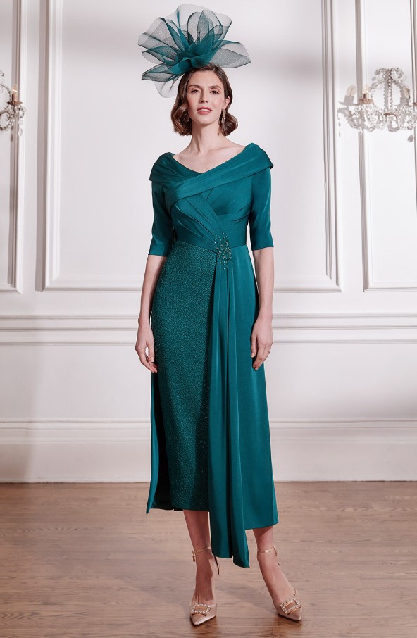 forest green mother of the groom dresses ✨ Make an entrance that lasts a lifetime ✨ with this John Charles style 29289 in — a masterpiece designed for modern the Bride or Groom. A Fiesta