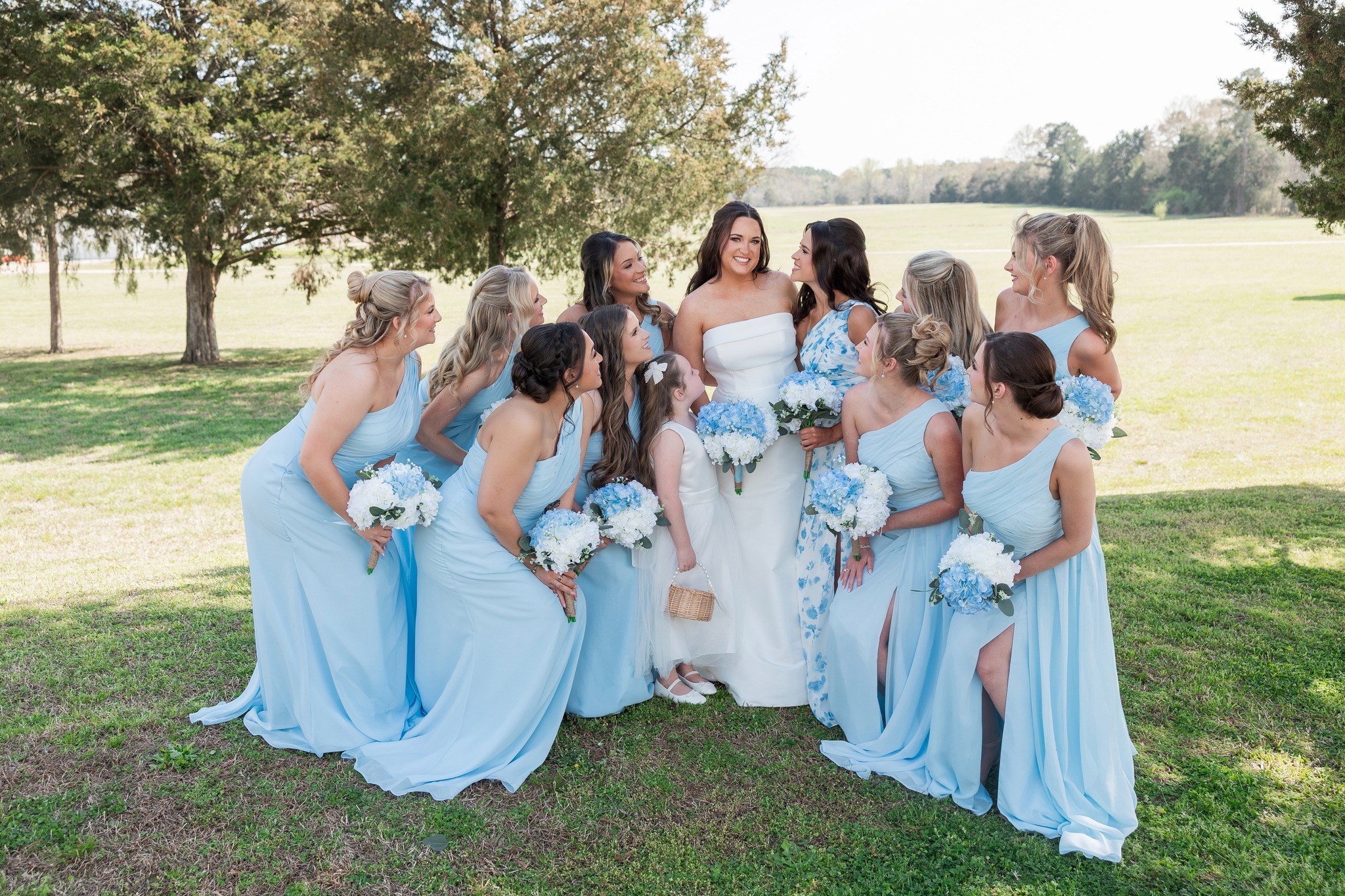 anna elyse bridesmaid dresses Pretty in blue💙 Made for the sweetest “I do” crew ✨🦋💐 Double tap & tag your bridesmaids for inspo!⁠ ⁠ 📷️: @nikkimorganphotography⁠ 👰🏻‍♀️: @adelyn.chayse⁠ ⁠ #bridesmaids #bridesmaiddresses #bluedresses #weddinginspo #2027bride girls clothes Our fabrics are carefully Grand Entrance Light Blue Size:US 10P