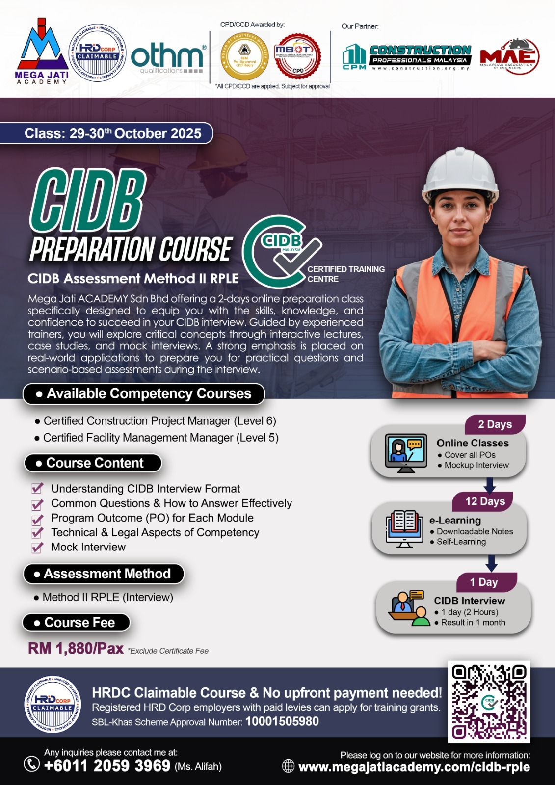 Mega - 👷🏼‍♂️CIDB Preparation Course 2025 Mega Jati Academy offering a 2 ...