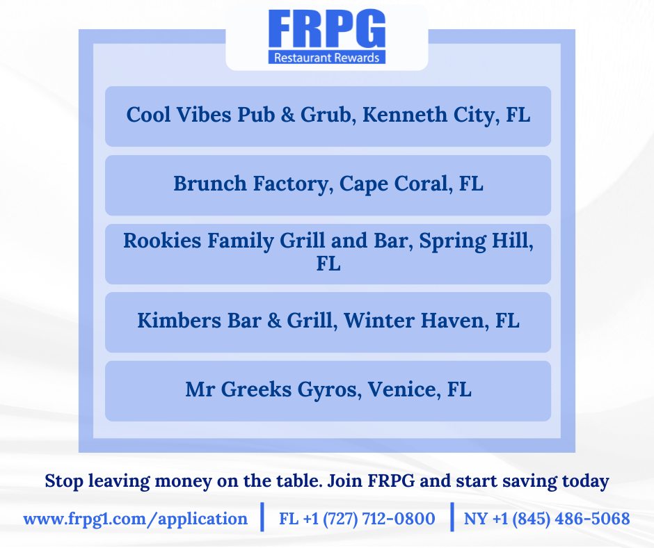 🎉 Welcome to the FRPG Family! 🎉... - FRPG Restaurant Rewards | Facebook