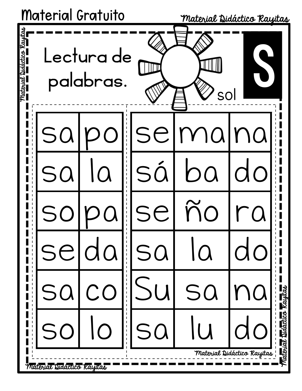 Material Gratuito Material Didáctico Rau Ravitas uitas Lectura de ...