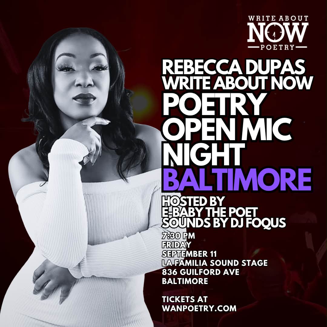 Calling all poetry lovers in Baltimore and the greater DMV area