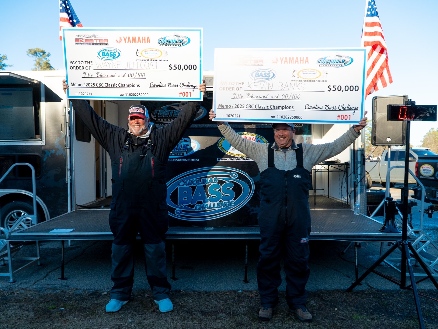 Wayne Jeffcoat and Kevin Banks took home a grand total of $57,500