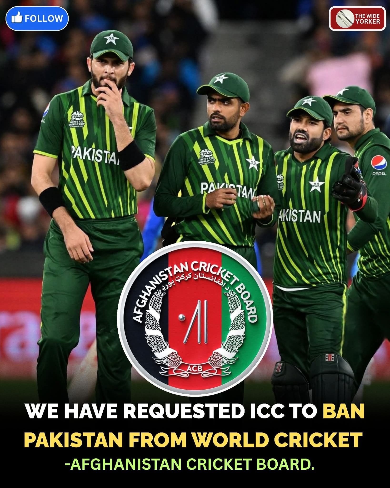 Abey Saale - Afghanistan cricket board has requested ICC... | Facebook