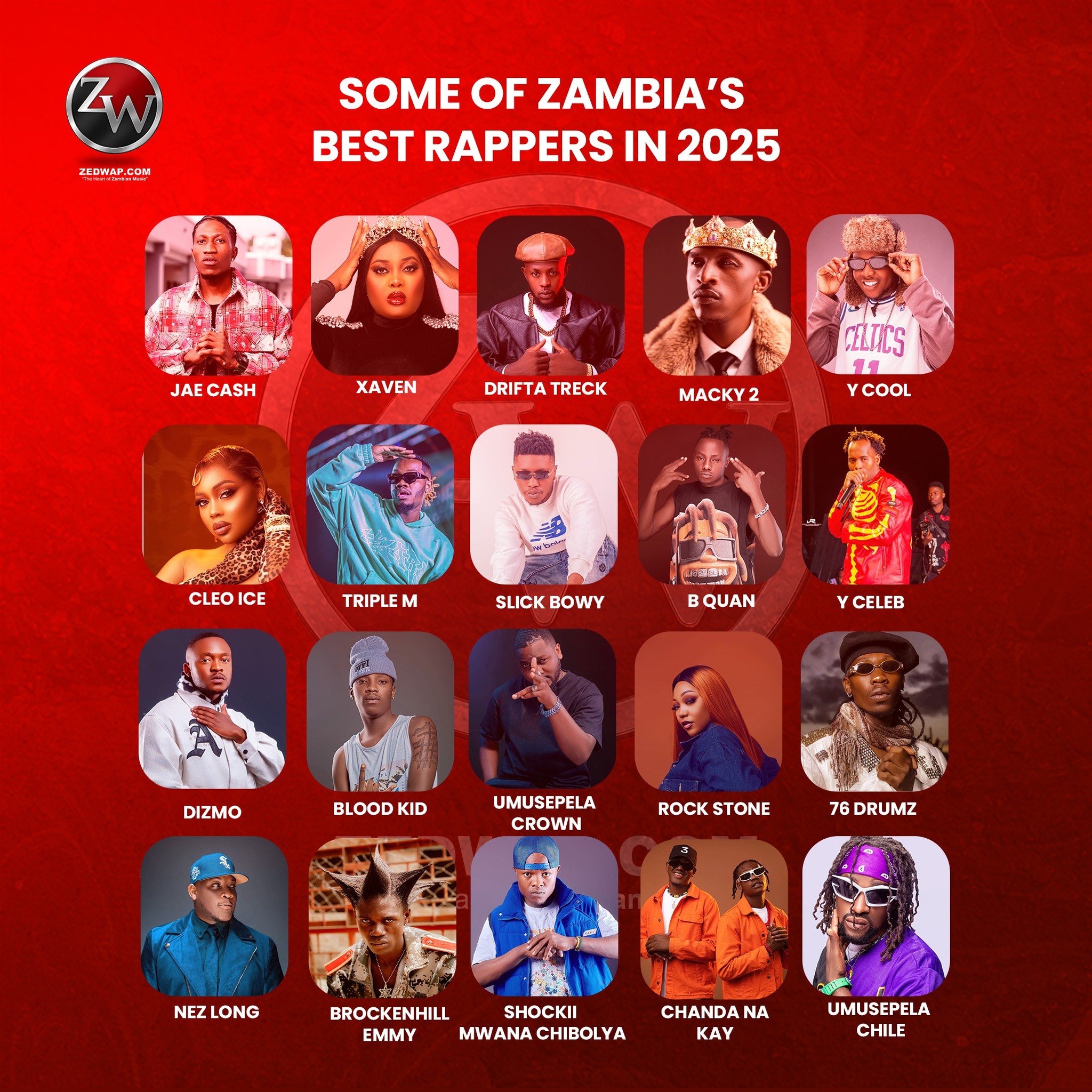 Zedwap.com - Some of Zambia’s Best Rappers in 2025 This... | Facebook