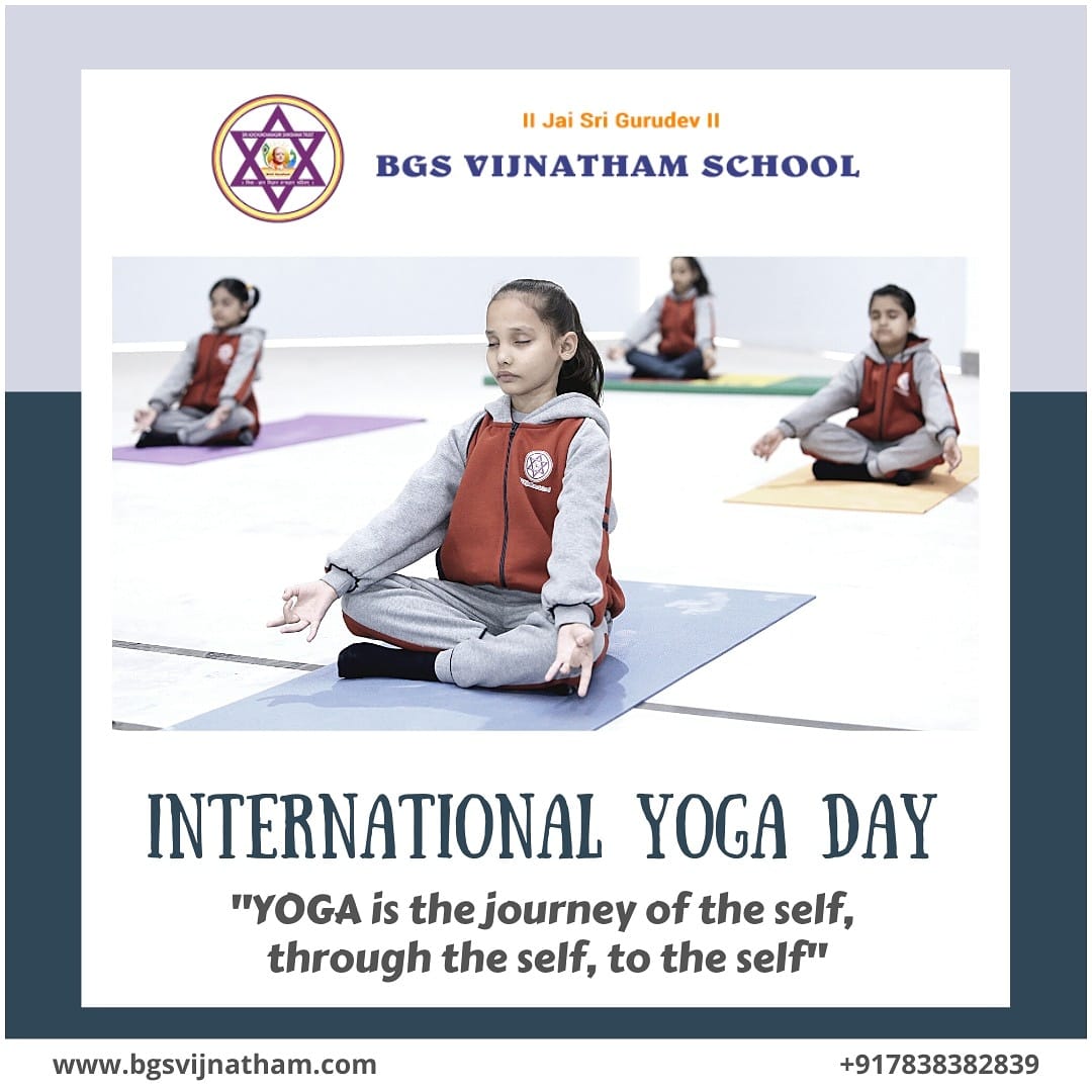 Embrace yoga and feel the... - BGS Vijnatham School | Facebook