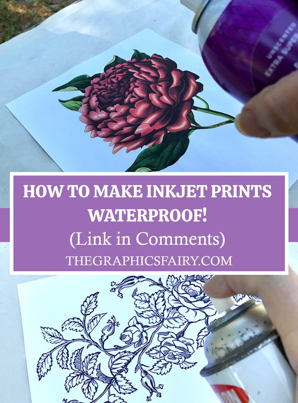 The Graphics - Learn how to make your Inkjet Prints water resistant so ...