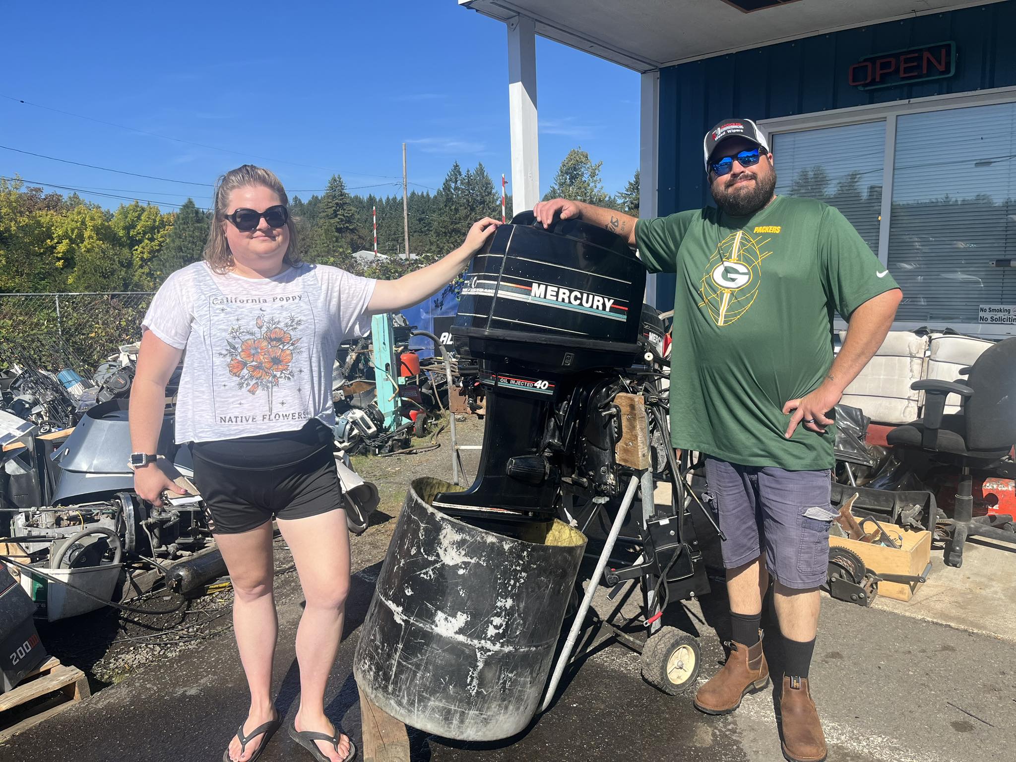 Cascade - Sean and Mandy will have us install this 40 hp Mercury that ...