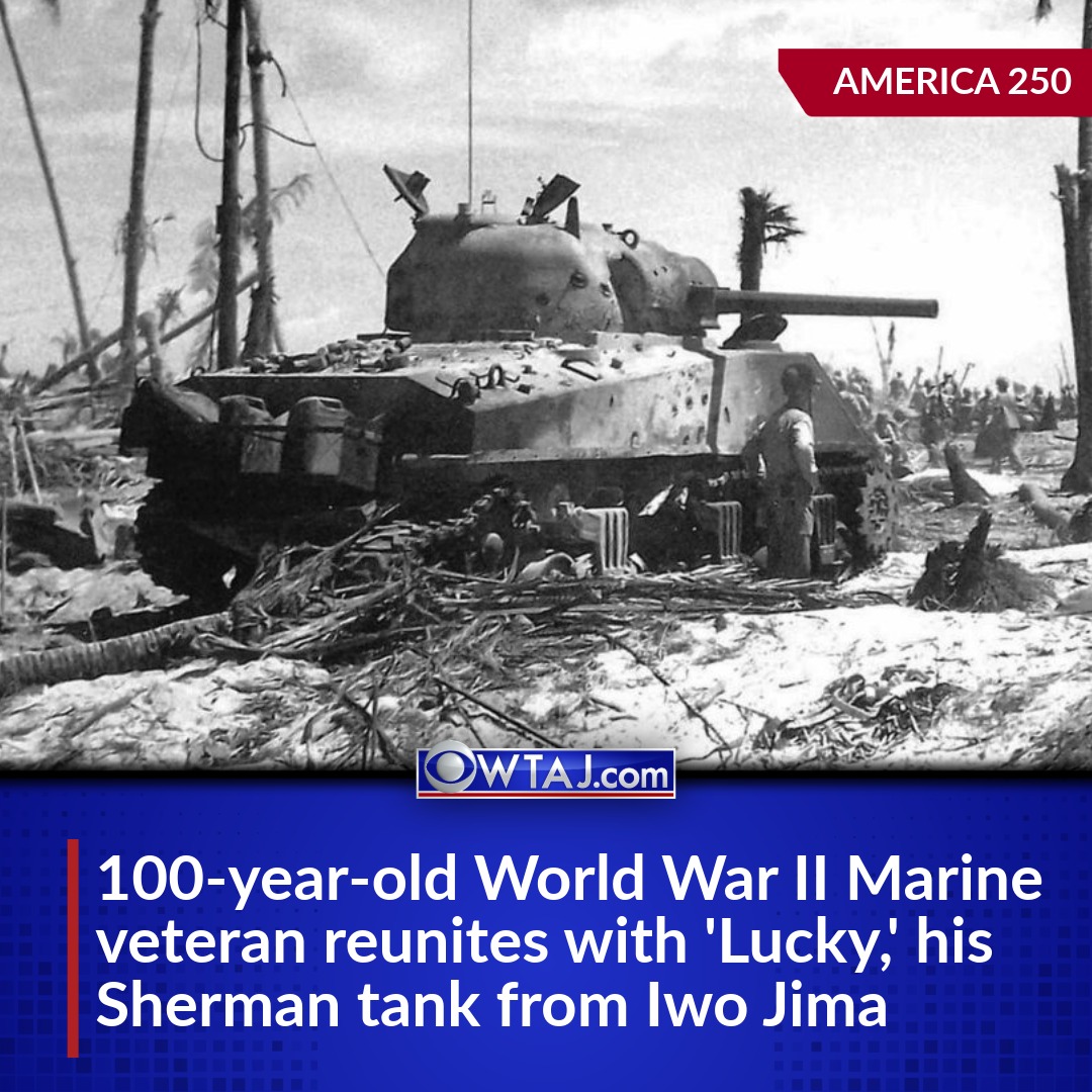 The tank is one of only six surviving Sherman tanks that fought in