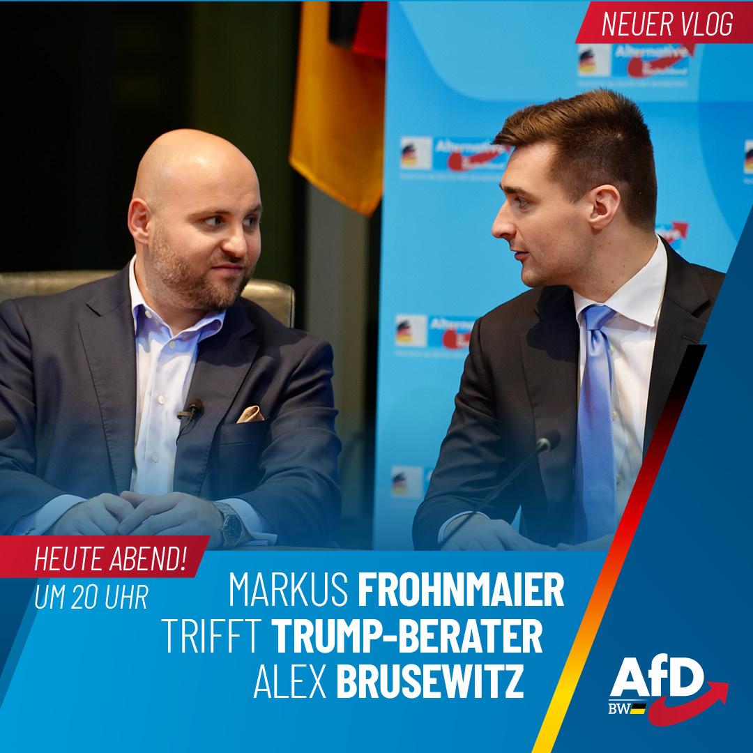 Ich nehme euch mit hinter die... - Markus Frohnmaier - AfD | Facebook