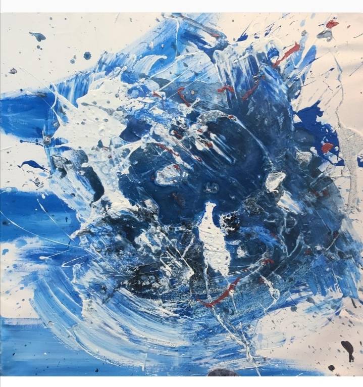 美術品・アンティーク・コレクション 抽象画『Abyss』