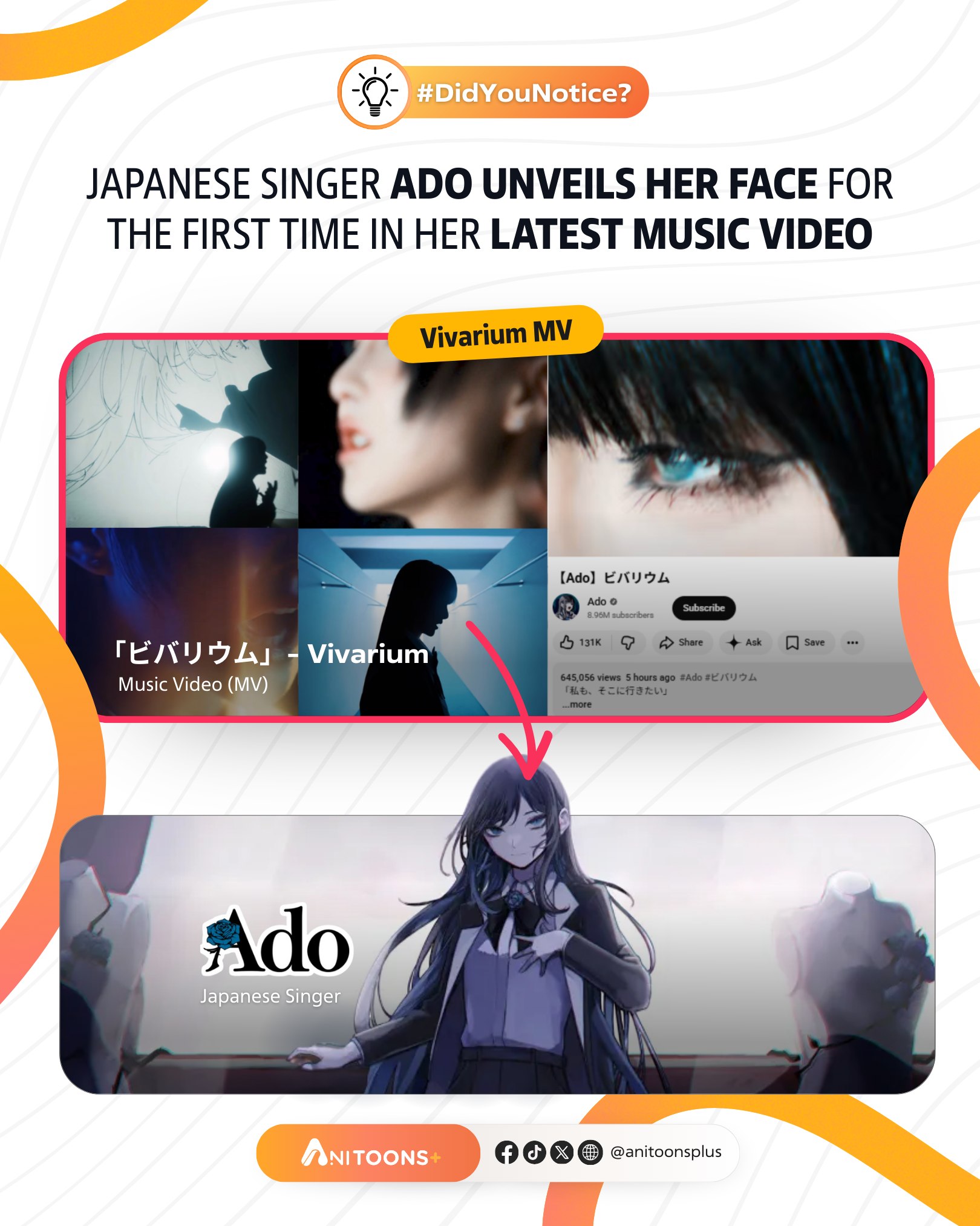 AniToons+ - #LOOK: Ado’s long-awaited face reveal? 👀 After... | Facebook