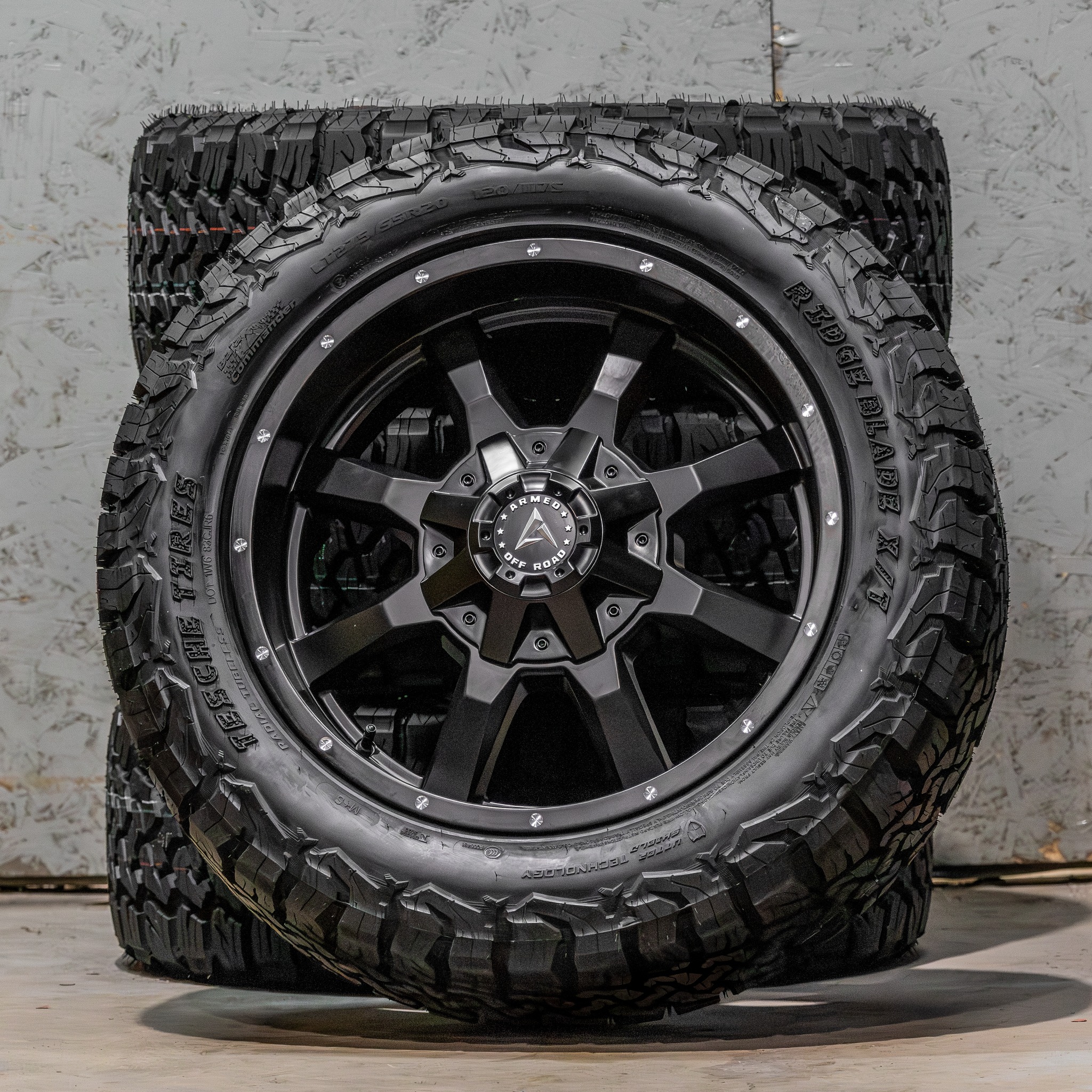 SPRING SPECIAL!! 20X9 Armed FRONTLINE Satin Black Rims W/HUGE Lip ...