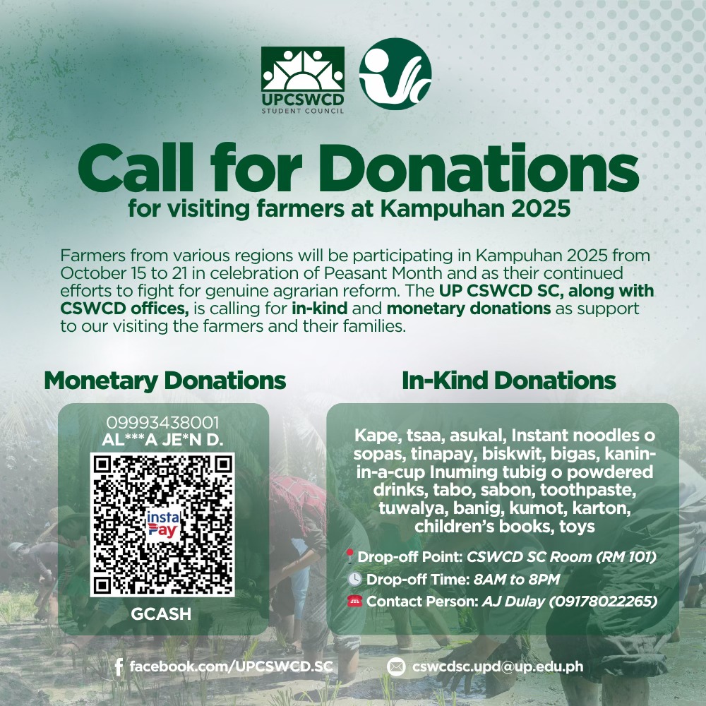 UP Diliman - The UP Diliman (UPD) College of Social Work... | Facebook