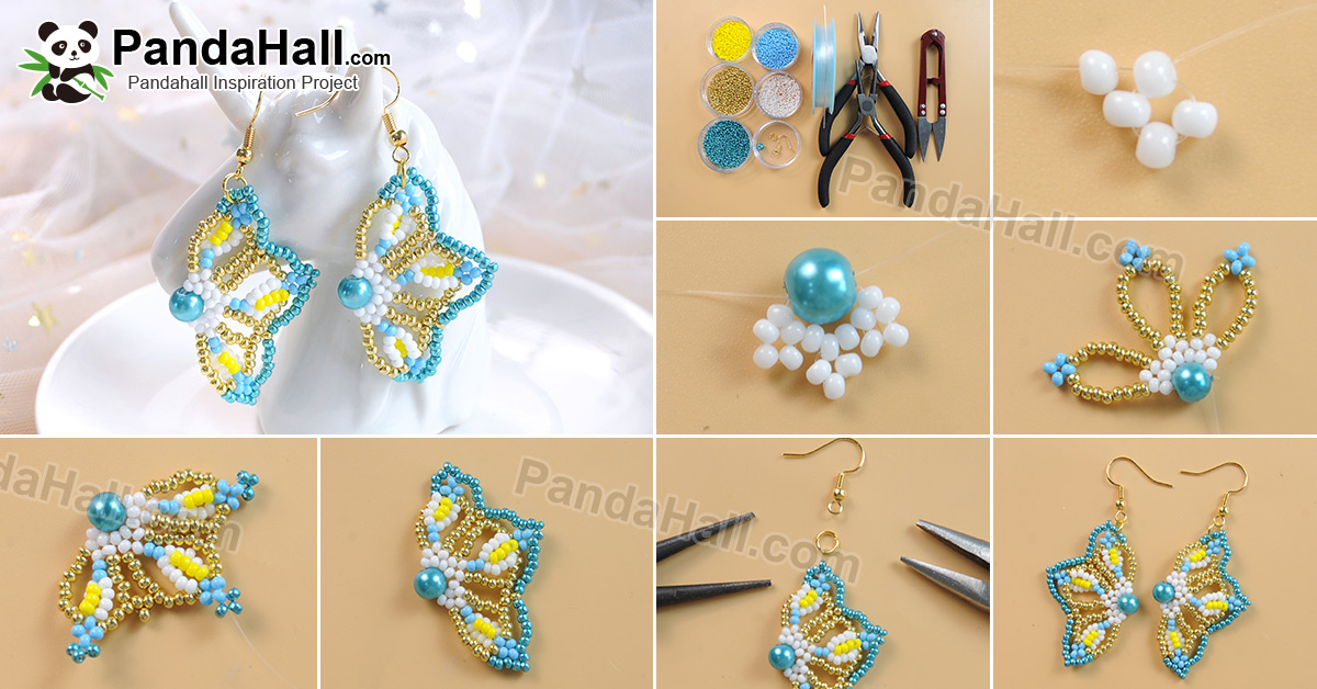 ? These seed bead butterfly earrings are a must-try for anyone 
