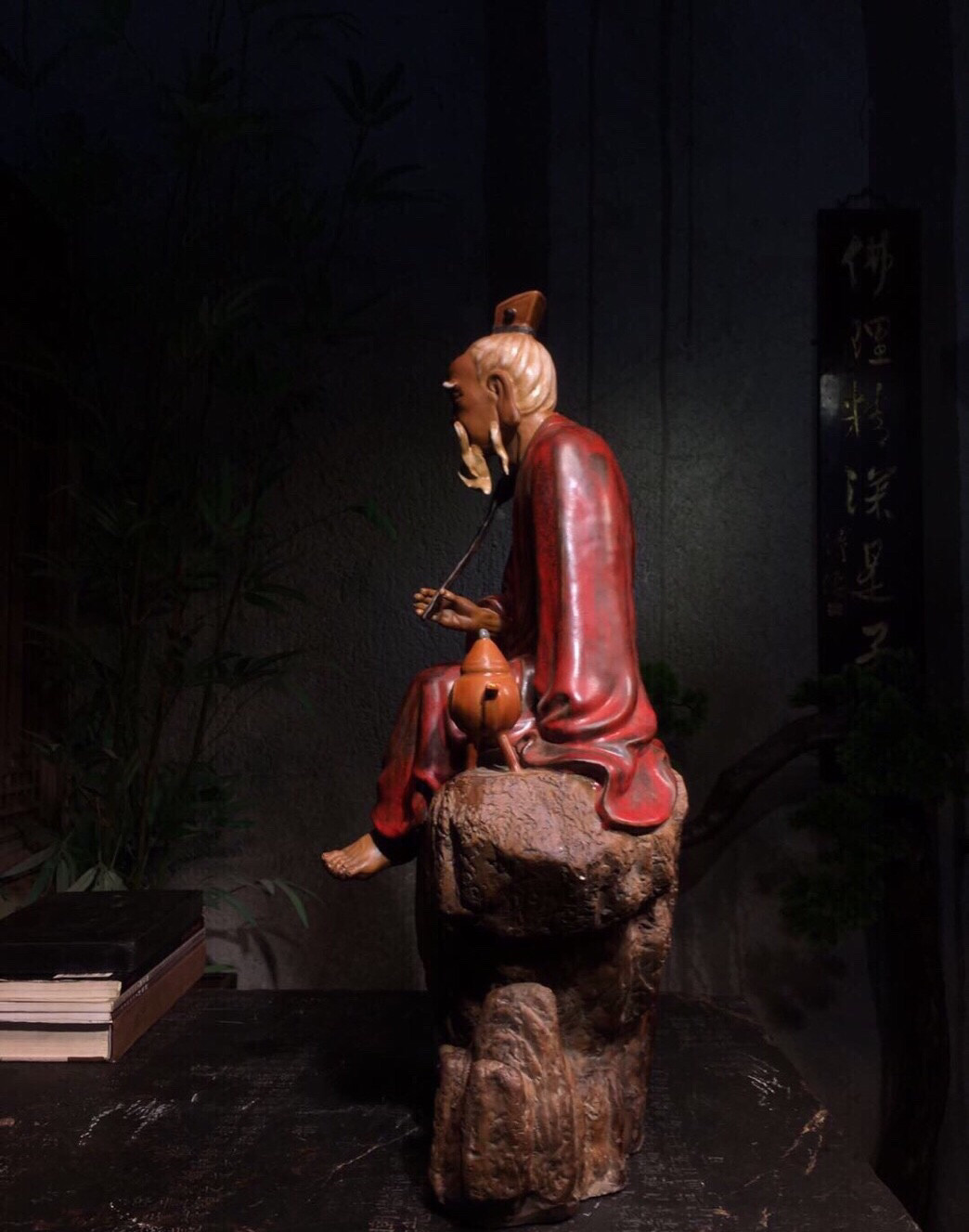 太上老君傳統人物陶瓷塑像石灣窯手工雕塑舊藏人物神態自然生動做工精緻