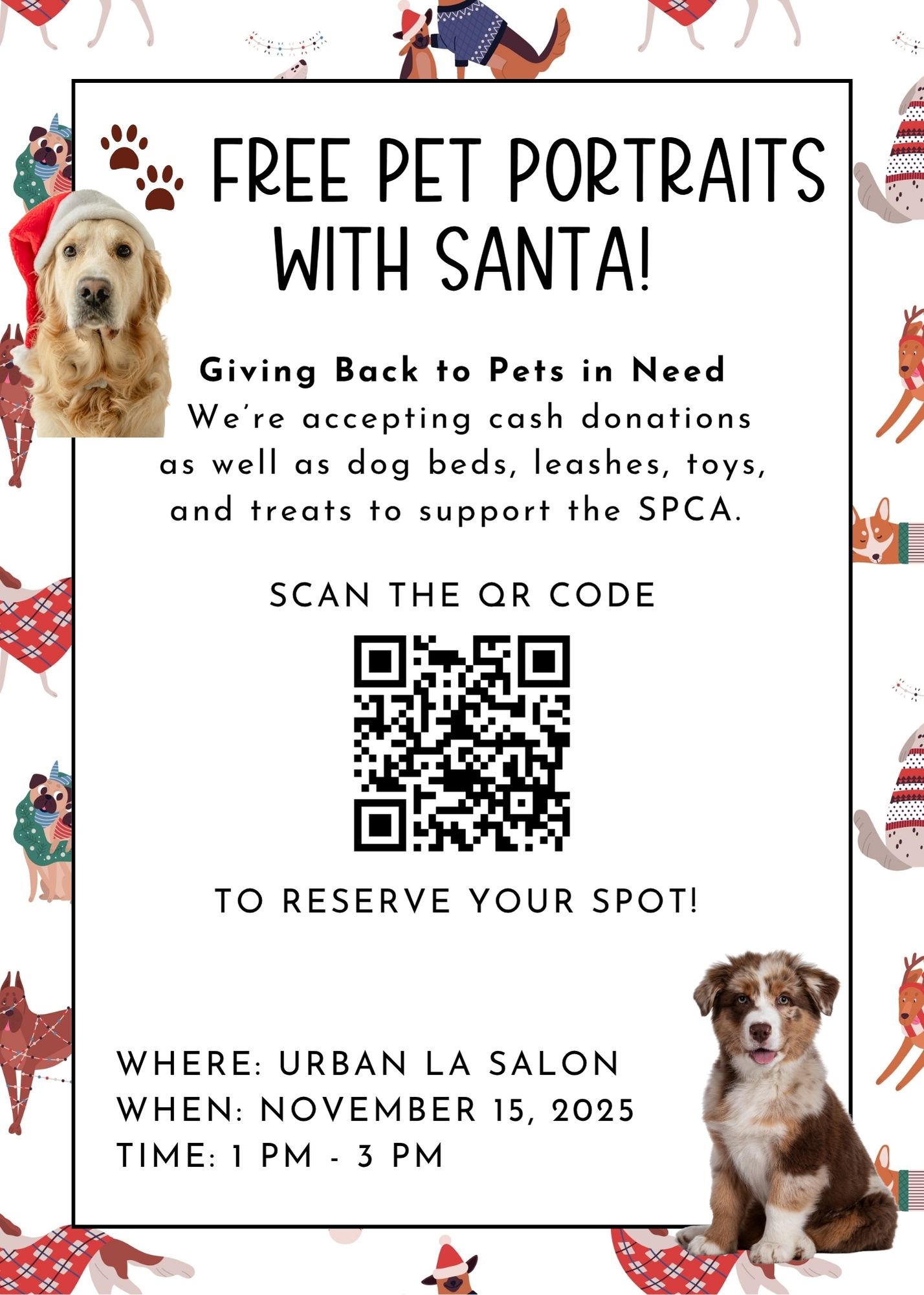 Urban La Salon - 𝗦𝗮𝗻𝘁𝗮 𝗣𝗮𝘄s 𝗣𝗼𝗿𝘁𝗿𝗮𝗶𝘁𝘀 𝗮𝗿𝗲 𝗯𝗮𝗰𝗸 𝗮𝘁 𝗨𝗿𝗯𝗮𝗻 𝗟𝗔... | Facebook